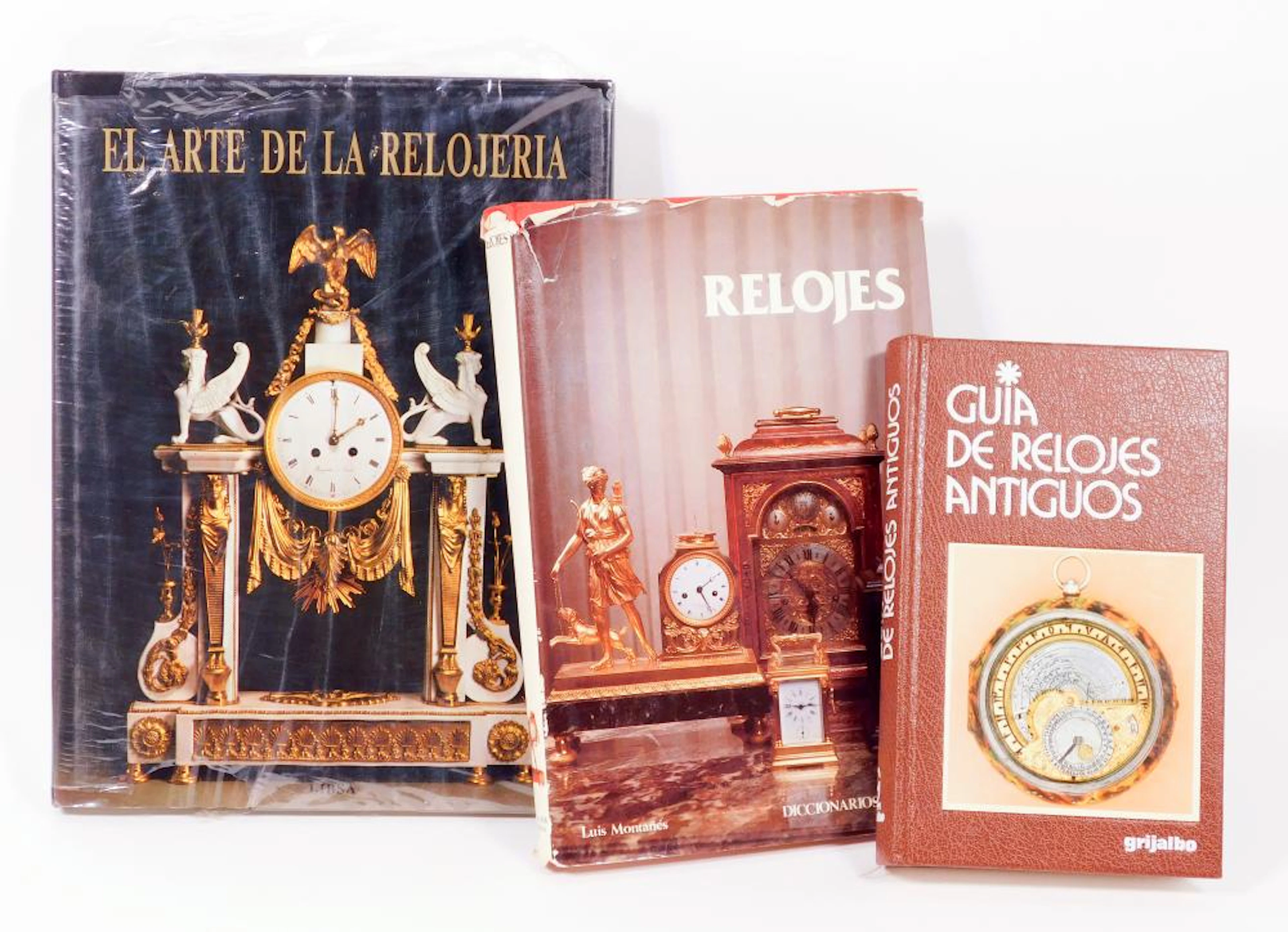 TRES LIBROS SOBRE RELOJES "Guía de relojes antiguos"