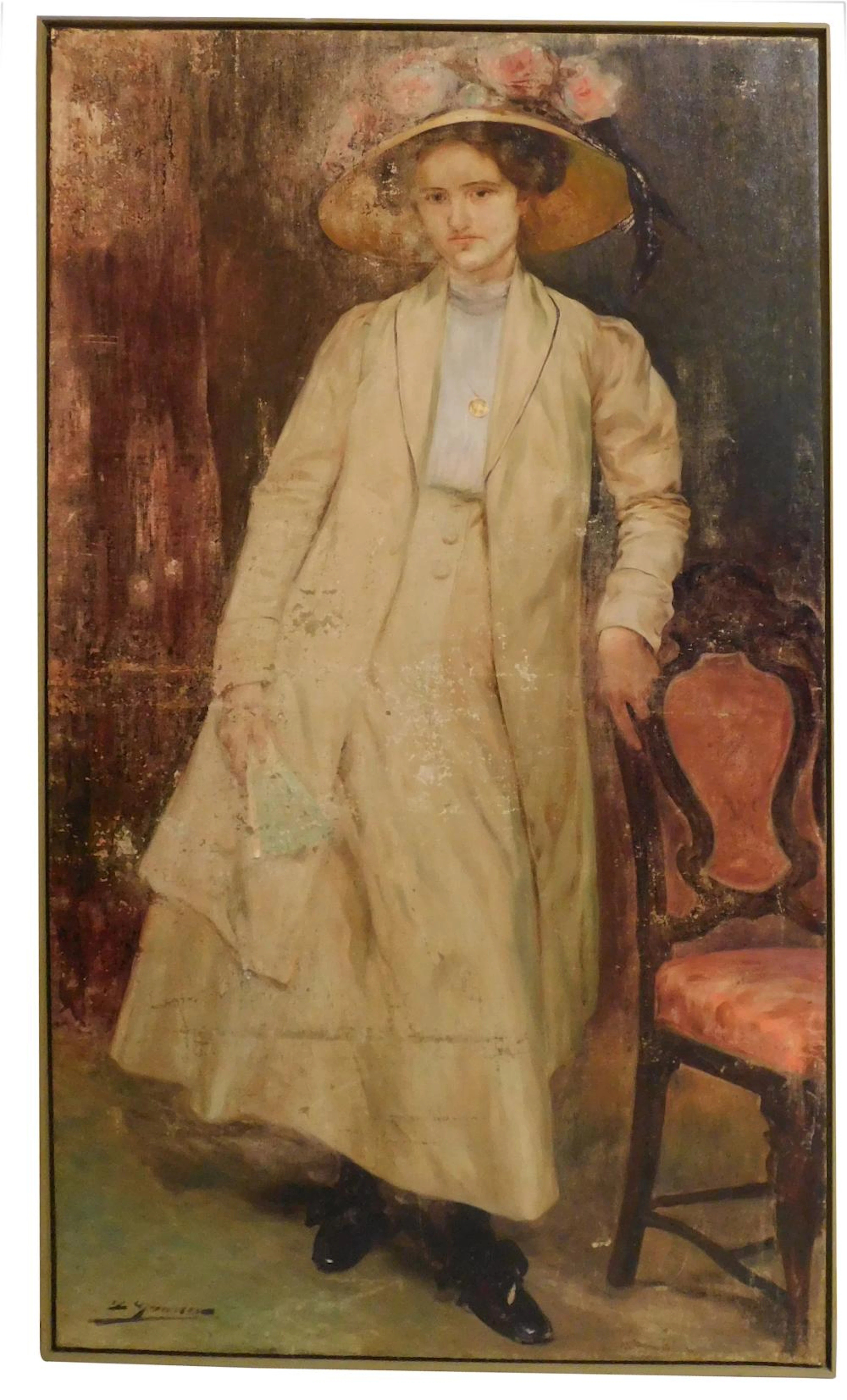 Luis GRANER ARRUFI (1863-1929) "Retrato de dama...