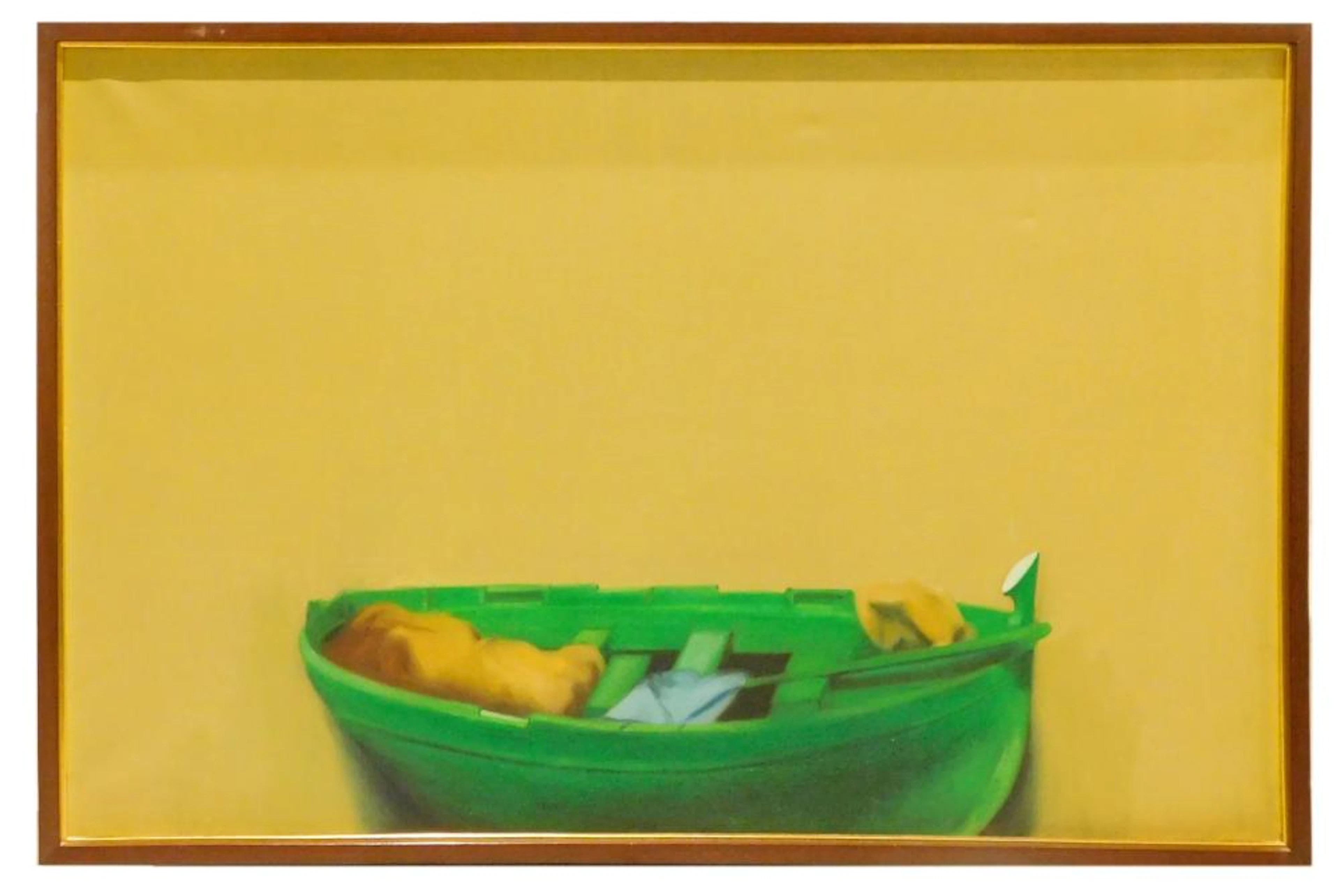 José NAVARRO VIVES (1931) "Barca" óleo sobre lienzo 73x115 cm.