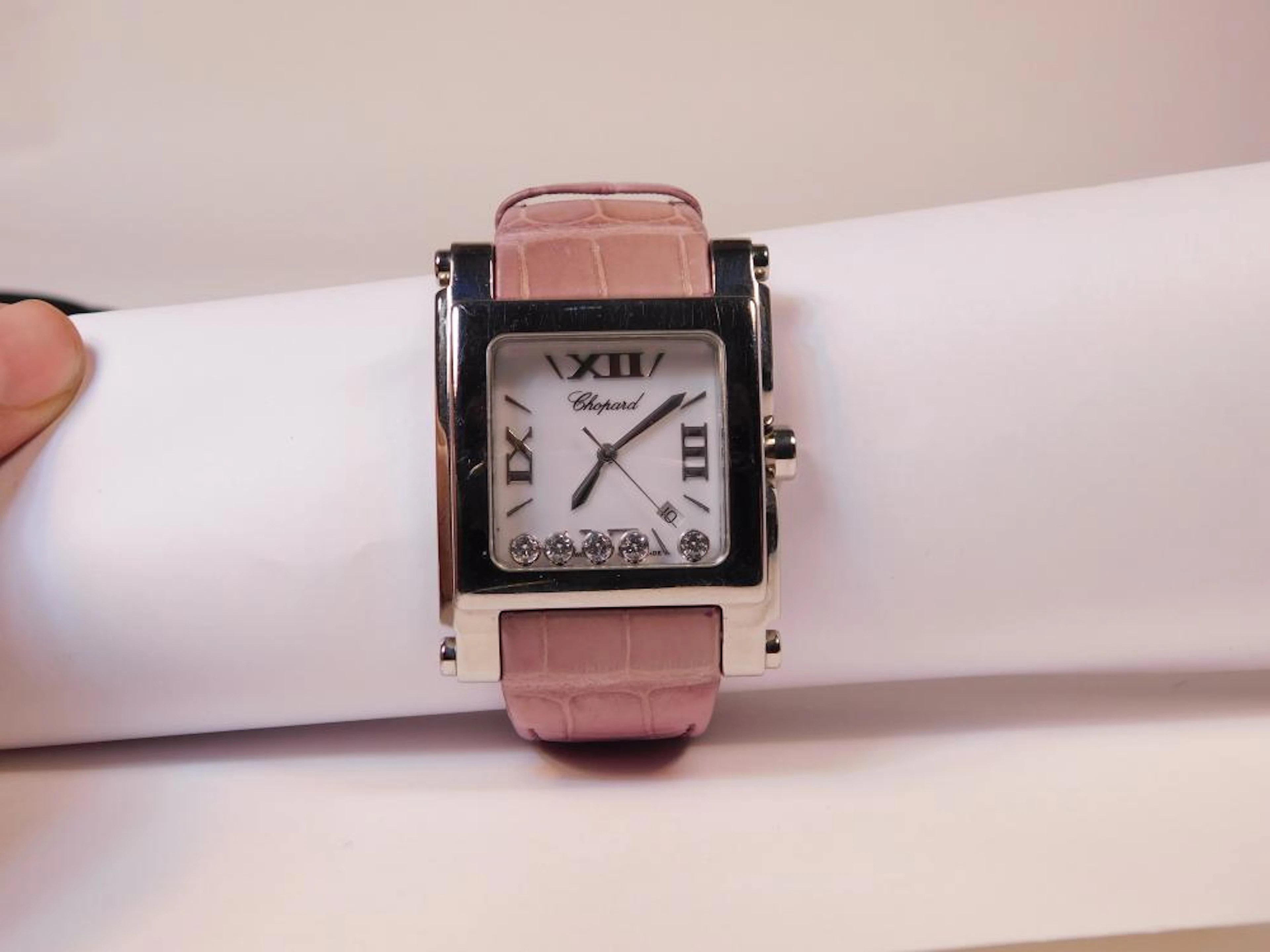RELOJ CHOPARD MODELO "HAPPY SPORT" de cuarzo en acero con...