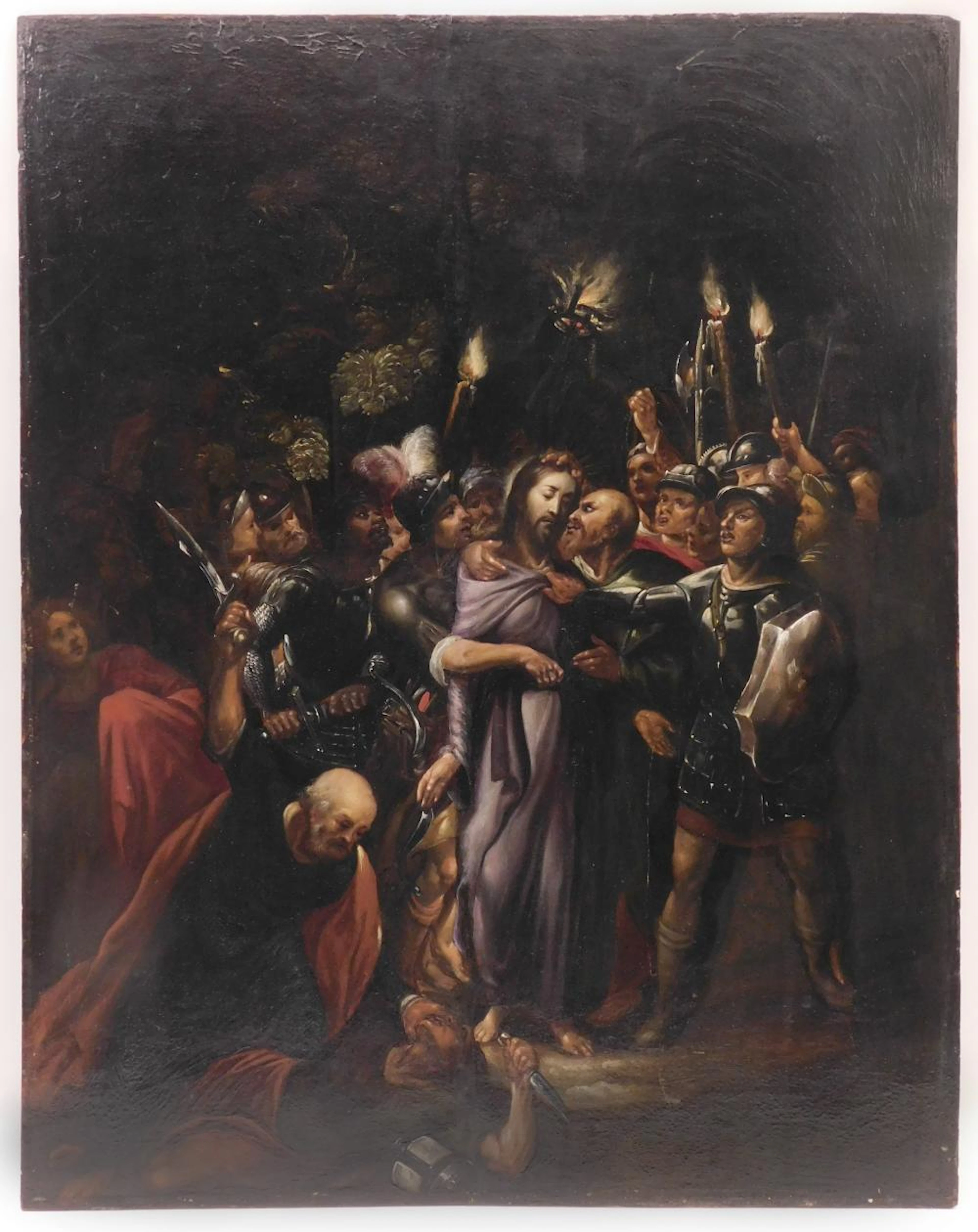 ANÓNIMO .ESCUELA HOLANDESA S.XVIII "EL PRENDIMIENTO DE...