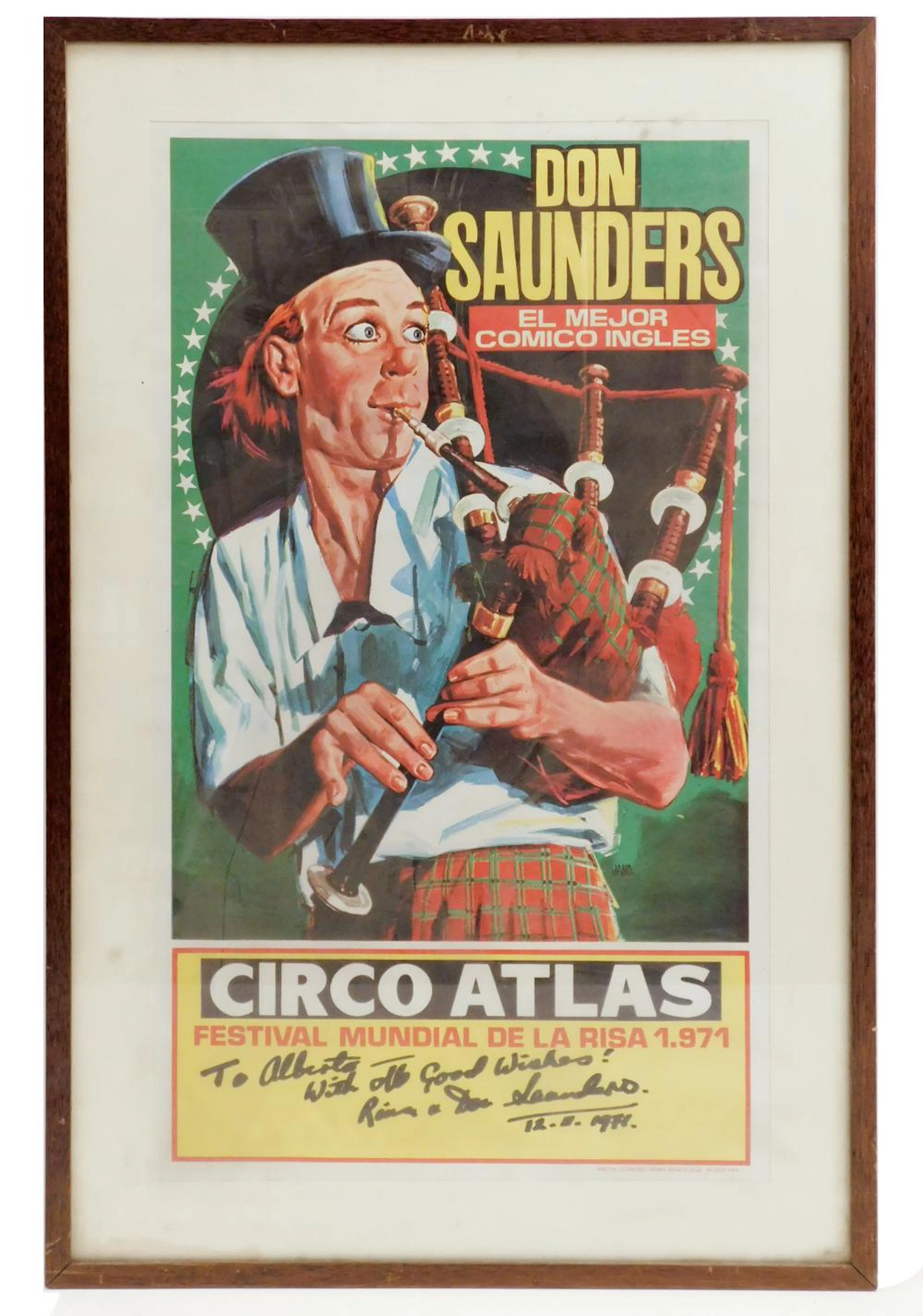 CARTEL PUBLICITARIO DEL CIRCO ATLAS PROTAGONIZADO POR DON...