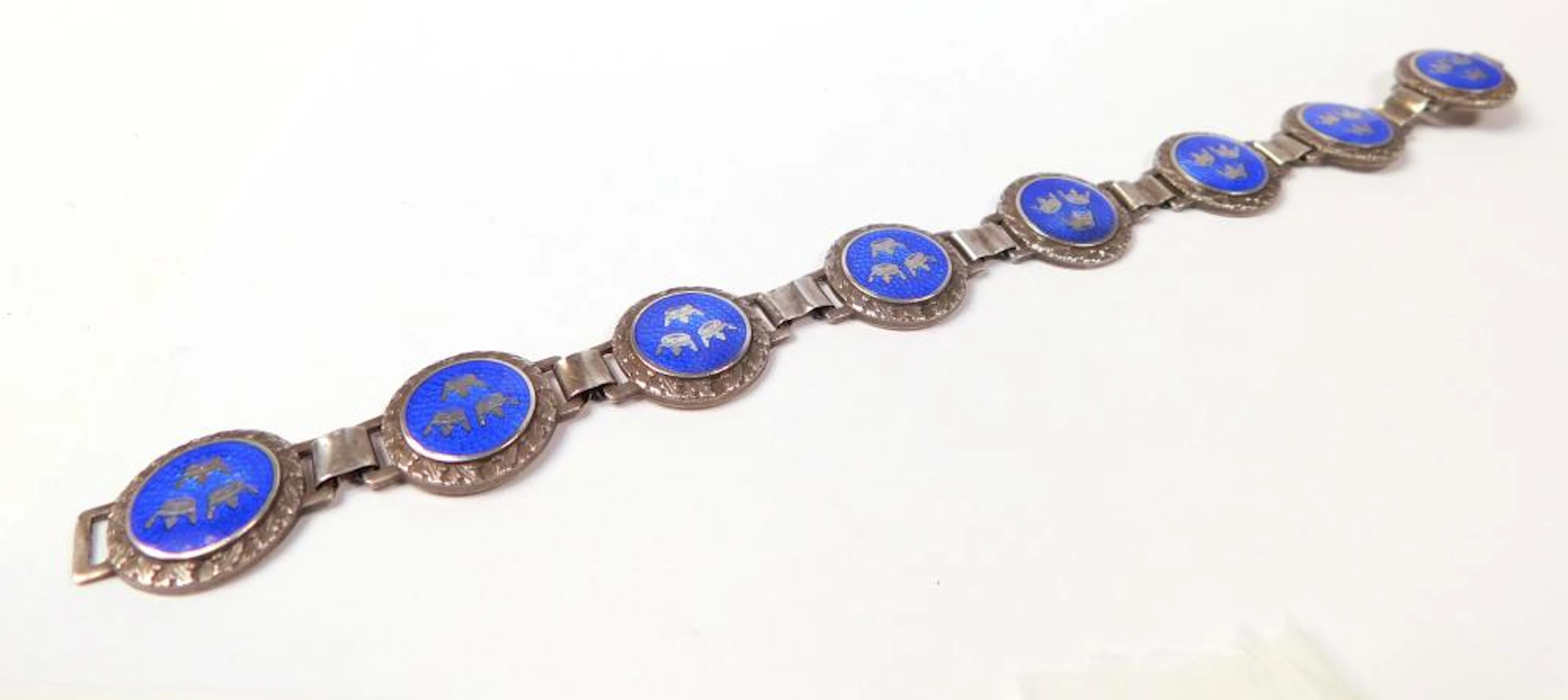 ANTIGUA PULSERA CIRCA 1900 FORMADA POR ESCUDOS EN...