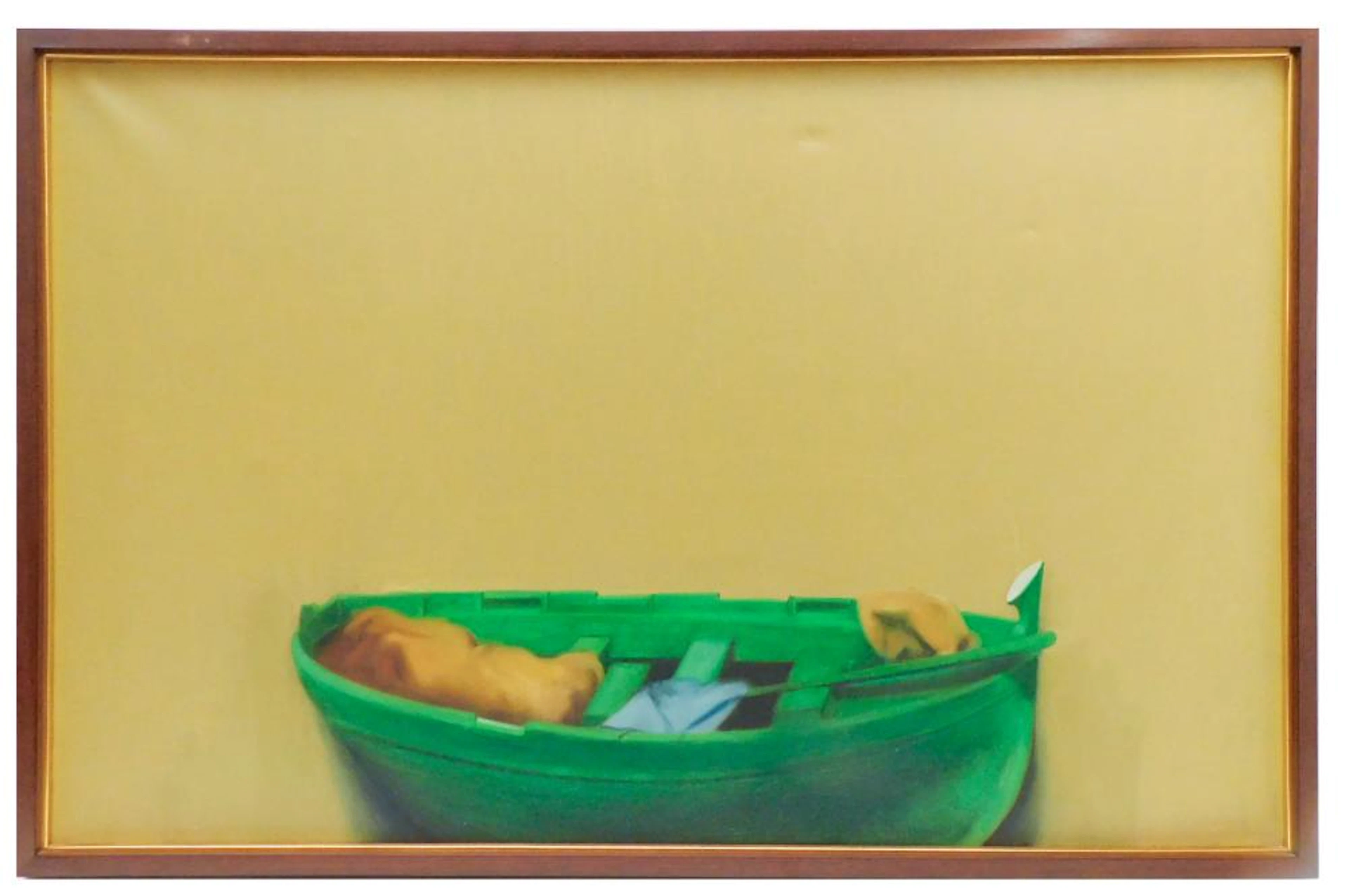 José NAVARRO VIVES (1931) "Barca" óleo sobre lienzo 73x115 cm.