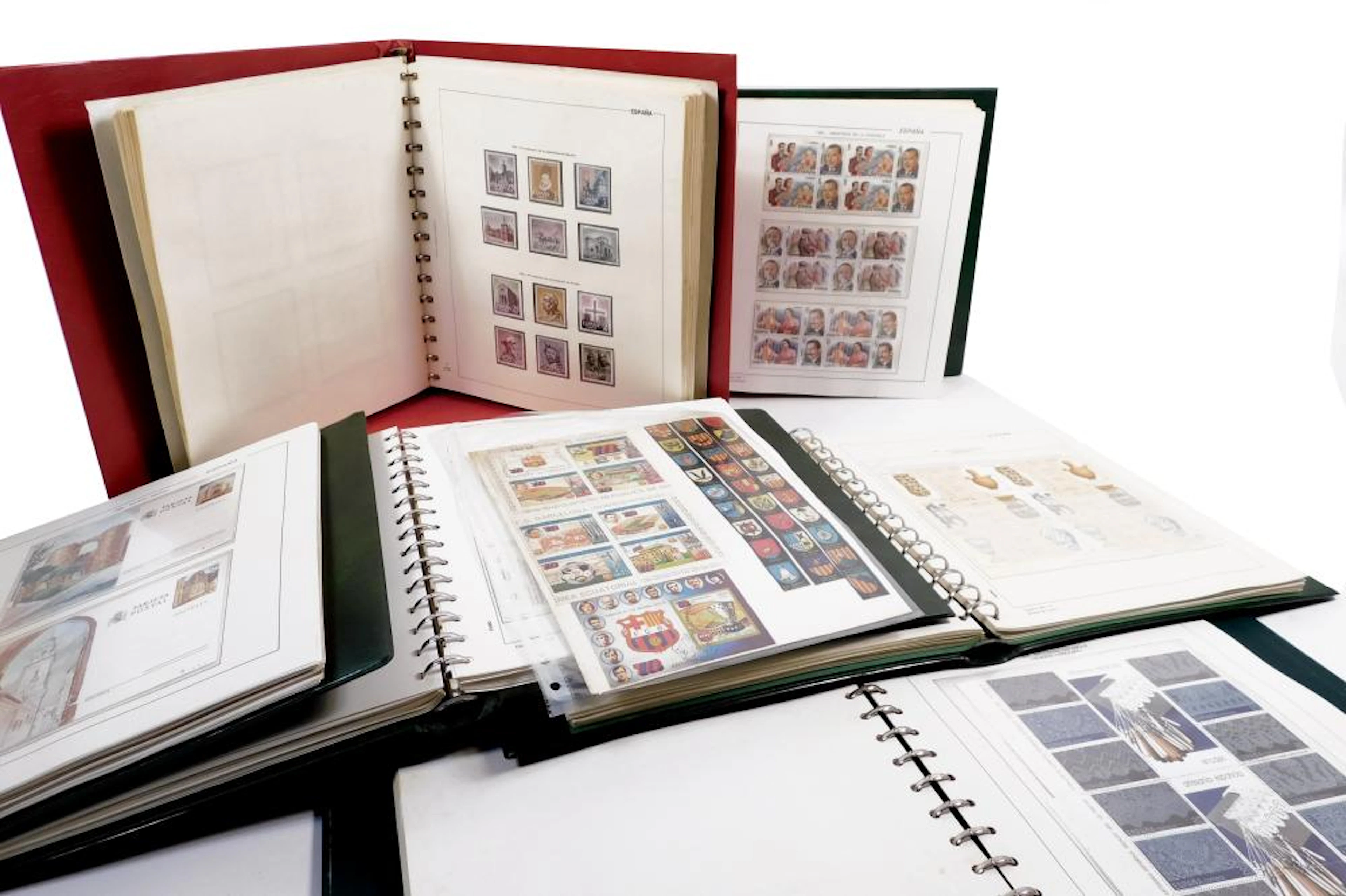 COLECCIÓN DE ÁLBUMES DE SELLOS ESPAÑOLES 1930-1990...