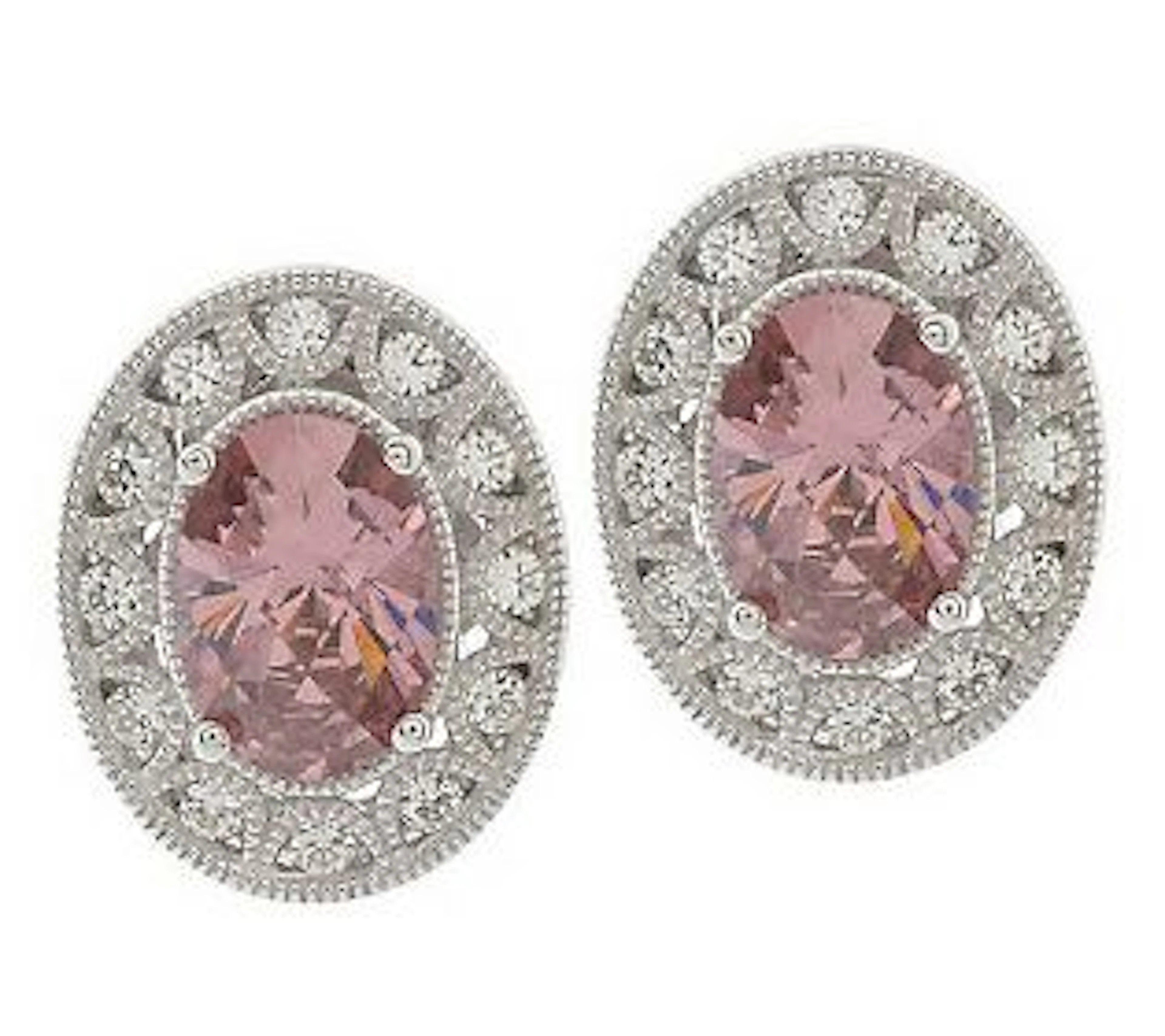 Tacori IV Diamonique Epiphany Oval Earrings