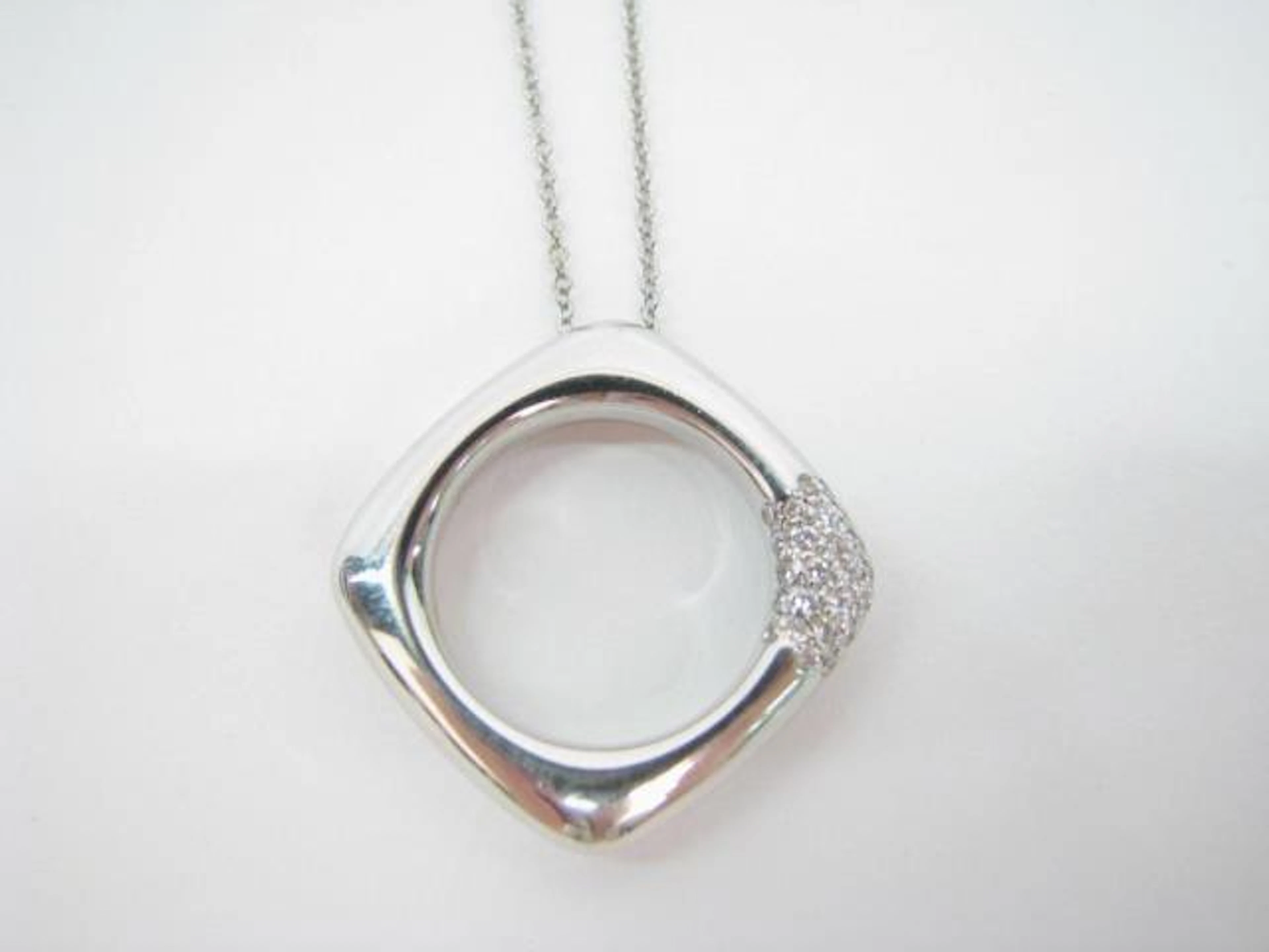 Tiffany & Co. F. Gehry 18K Diamond Torque Pendant