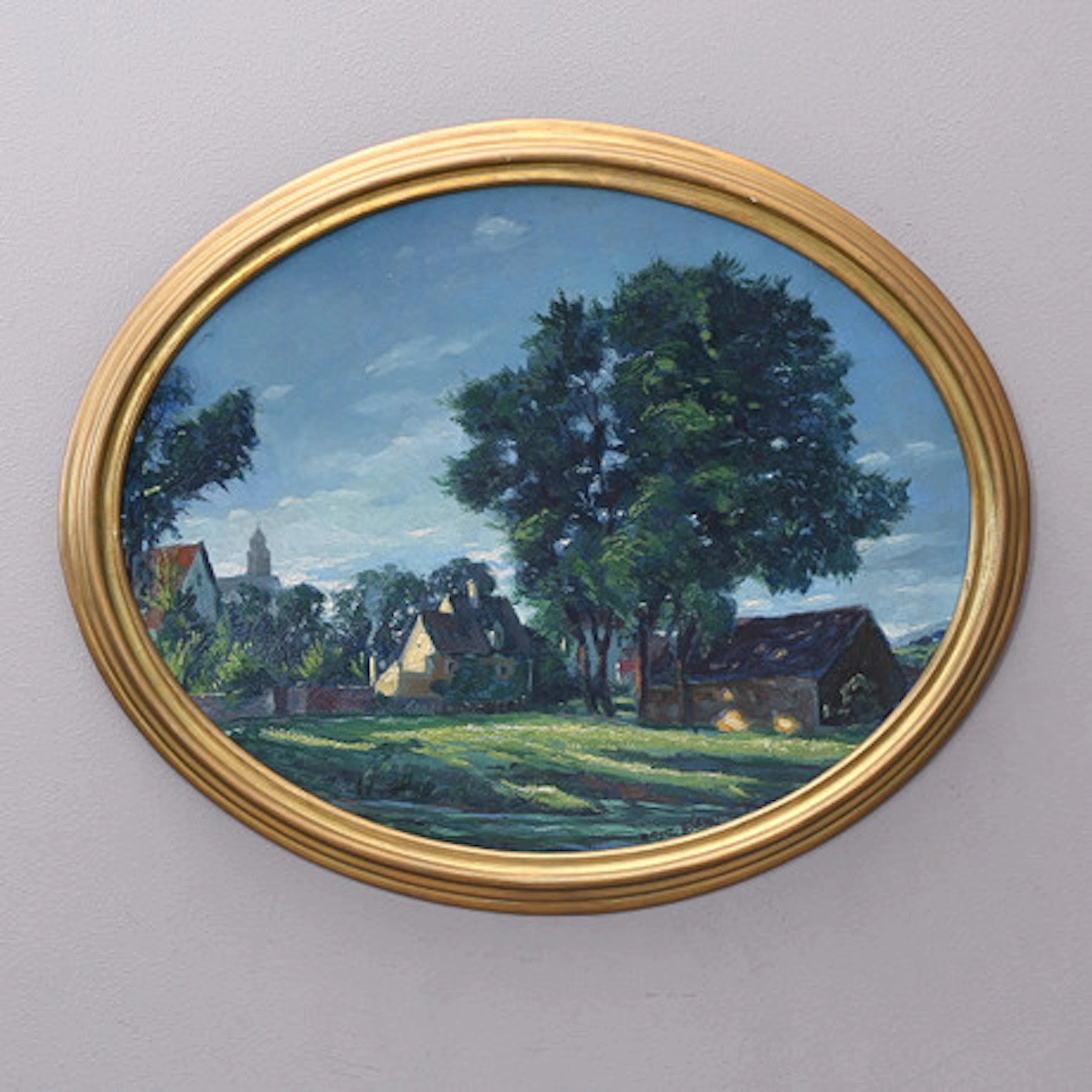 FRITZ GÄRTNER. "Alte Linden in Nachmittags…