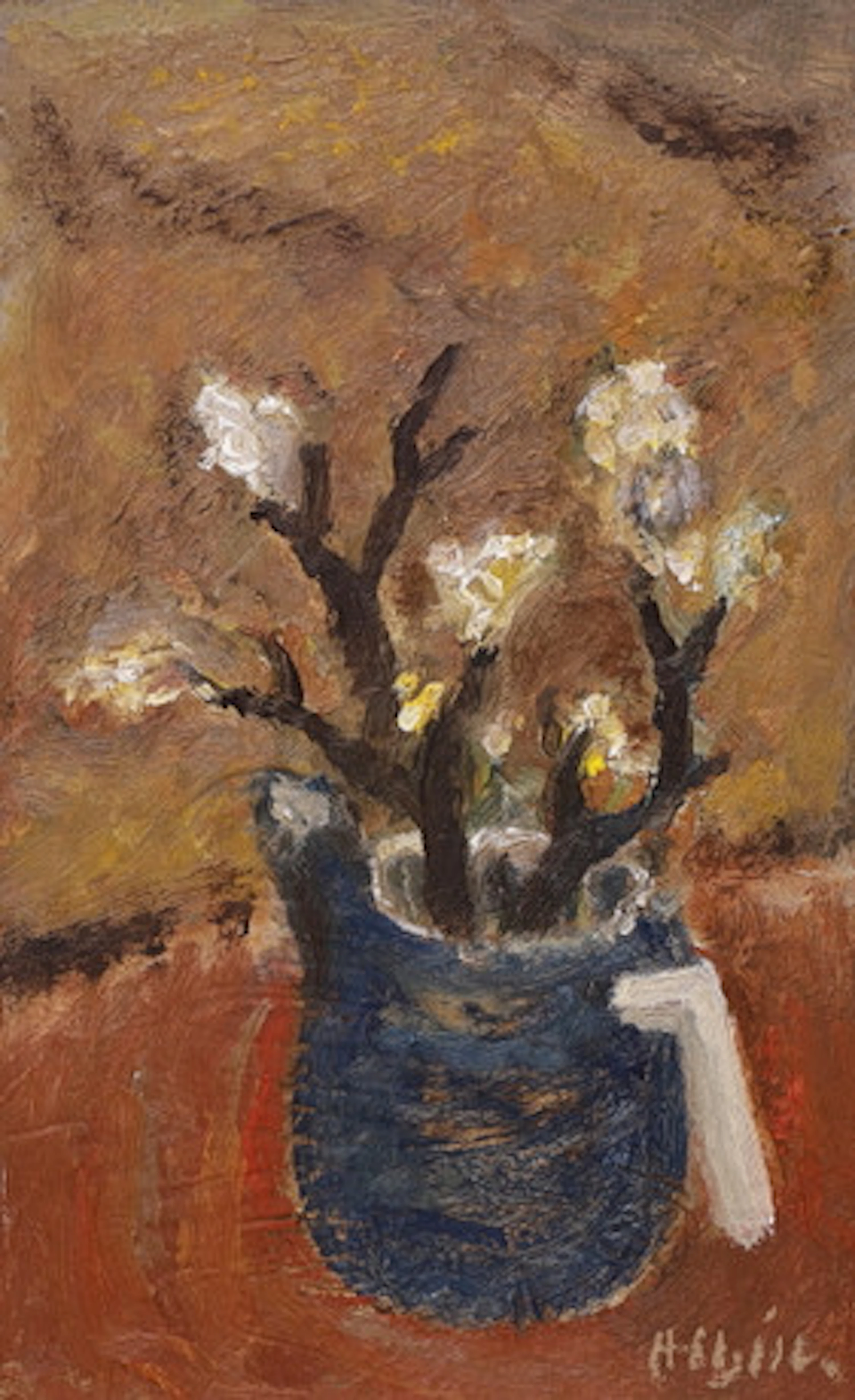 OSKAR ALBIN NILSSON. "Blommande kvist", ol…