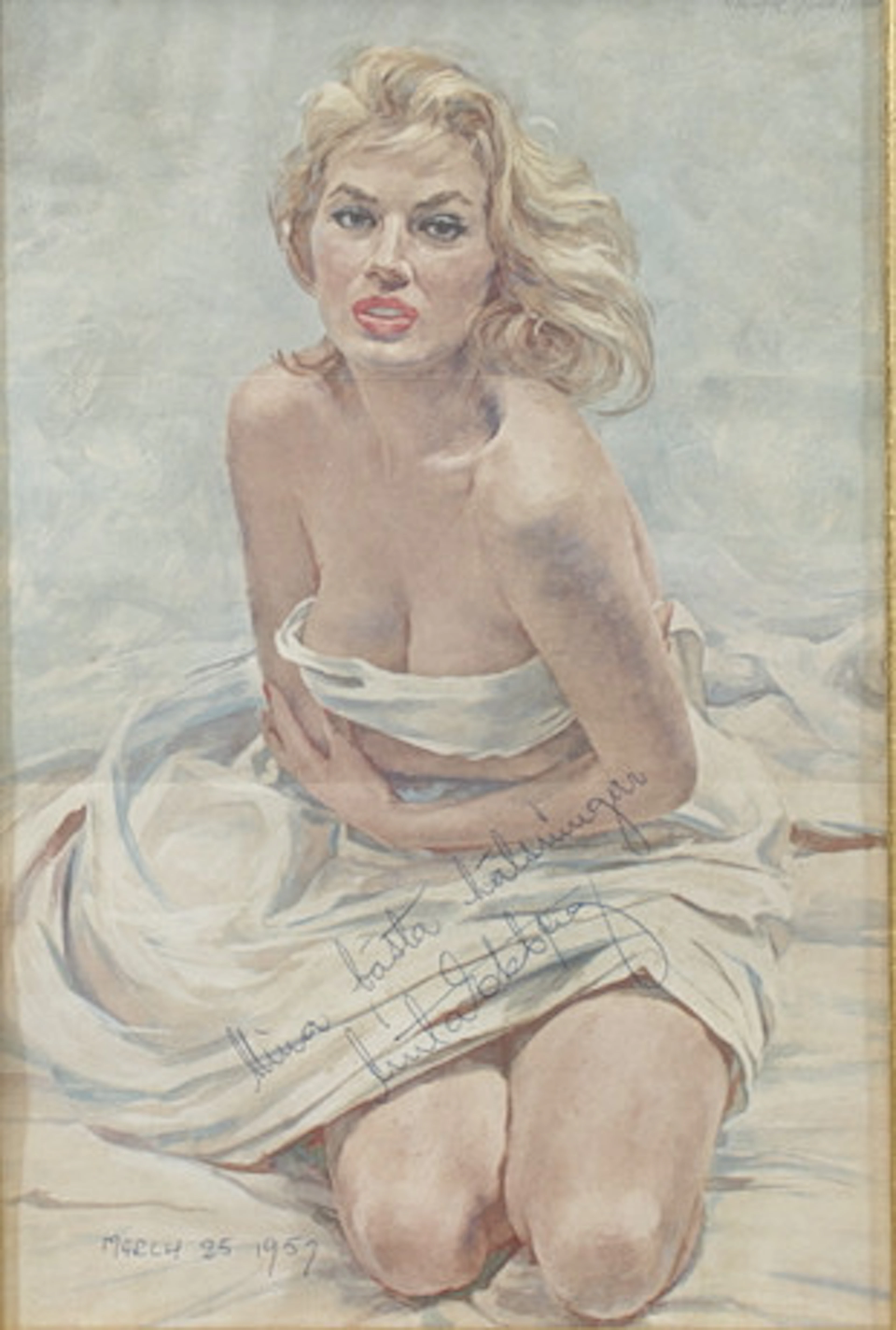 AUTOGRAF. Anita Ekberg (1931-2015). Svensk…