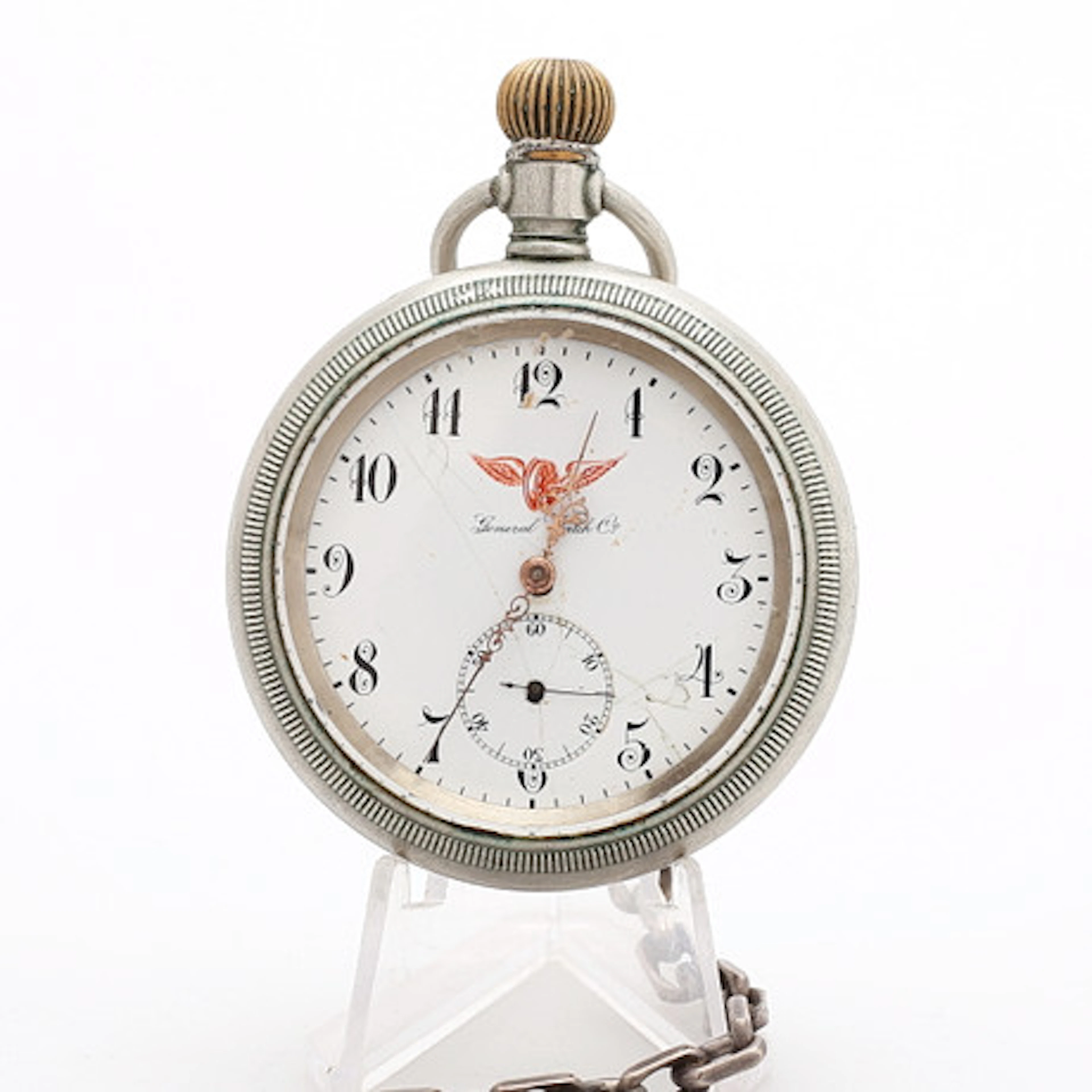 FICKUR, General Watch Co, stål.