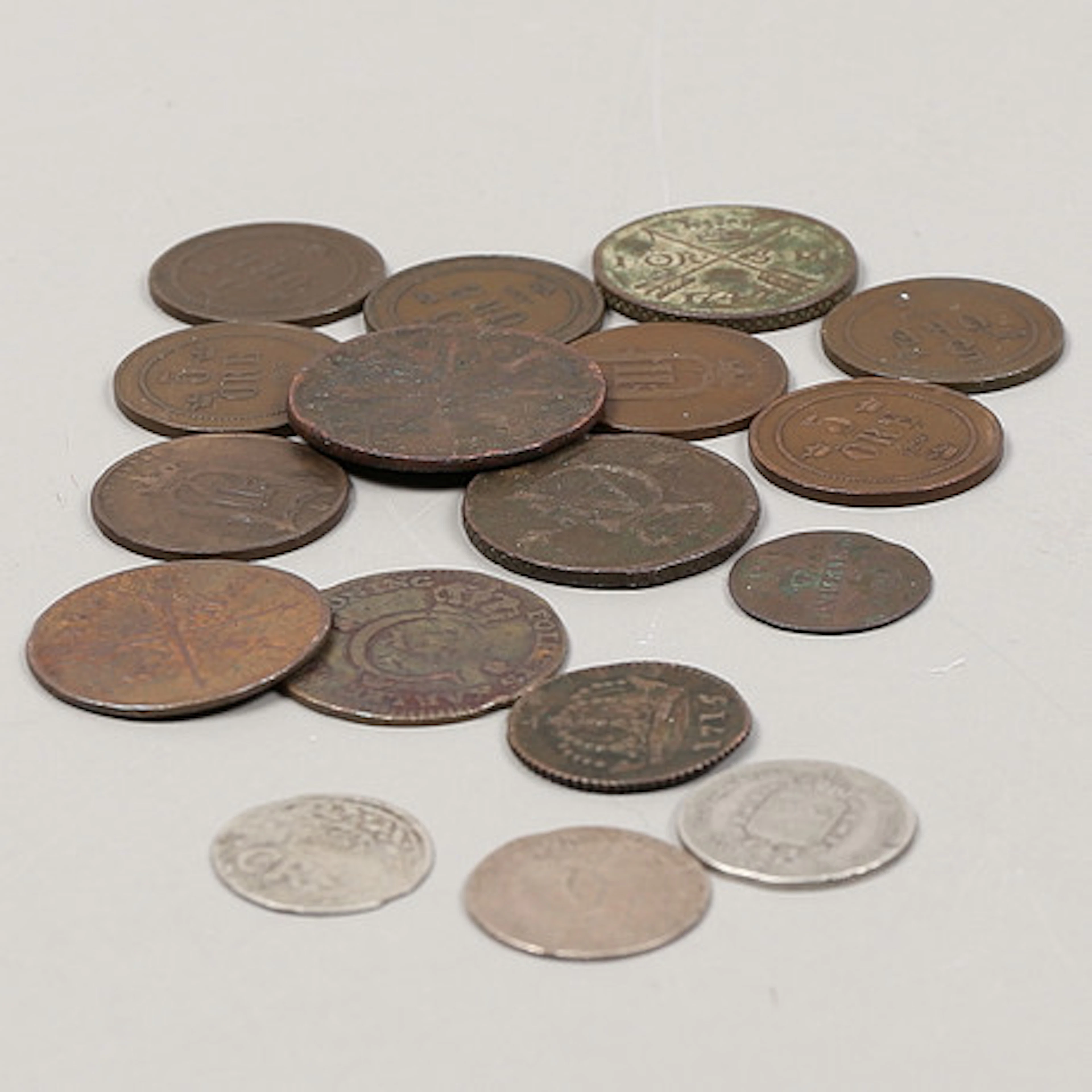 Mynt, äldre från Sverige.1600-1800-tal.