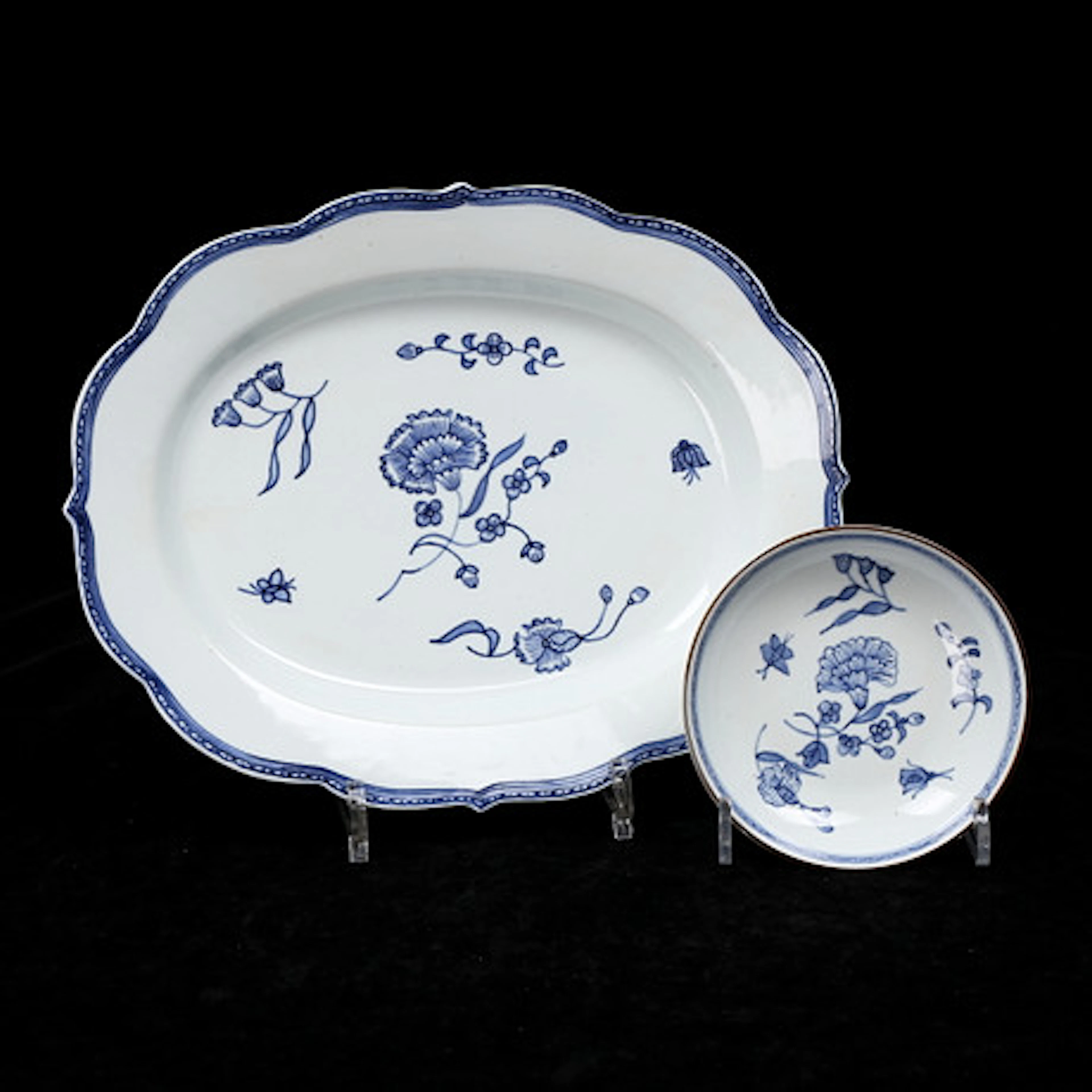 FAT, 2 st, porslin, "Nejlika", Ikea, 1900-…