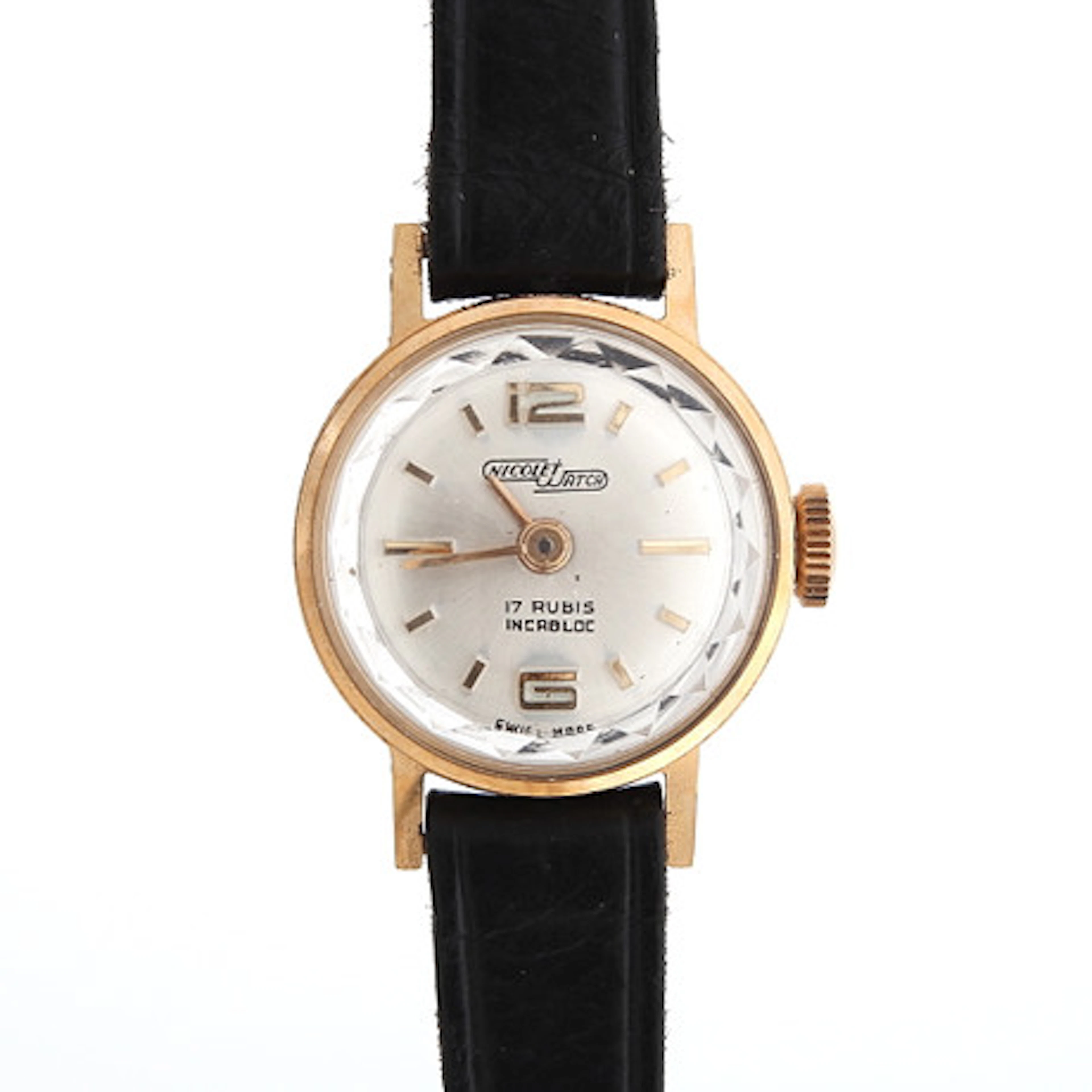 ARMBANDSUR, guld, 18K, Nicolet Watch, tota…