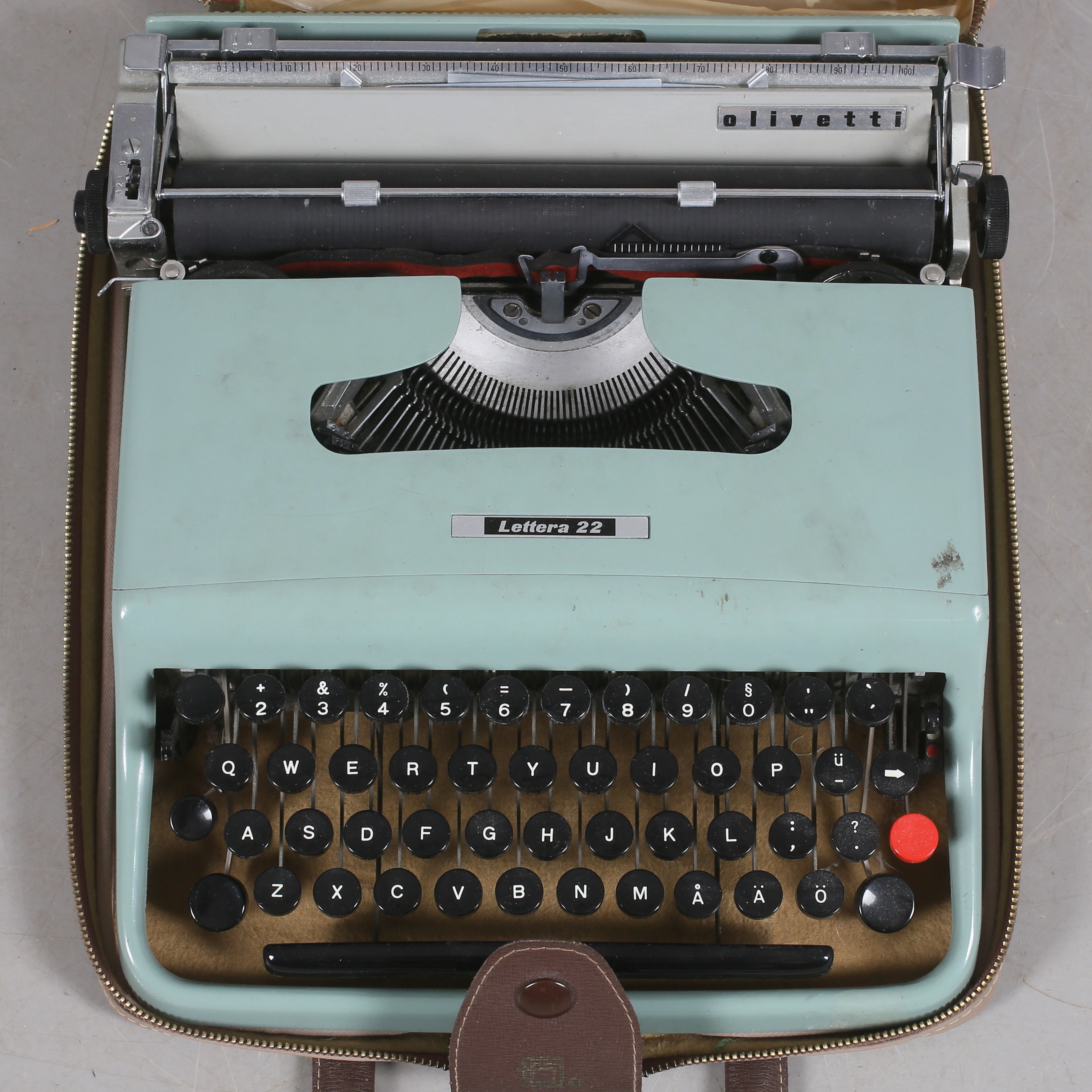 SKRIVMASKIN, Olivetti Lettera 22, Marcello Nizzoli, 1900-talets mitt.