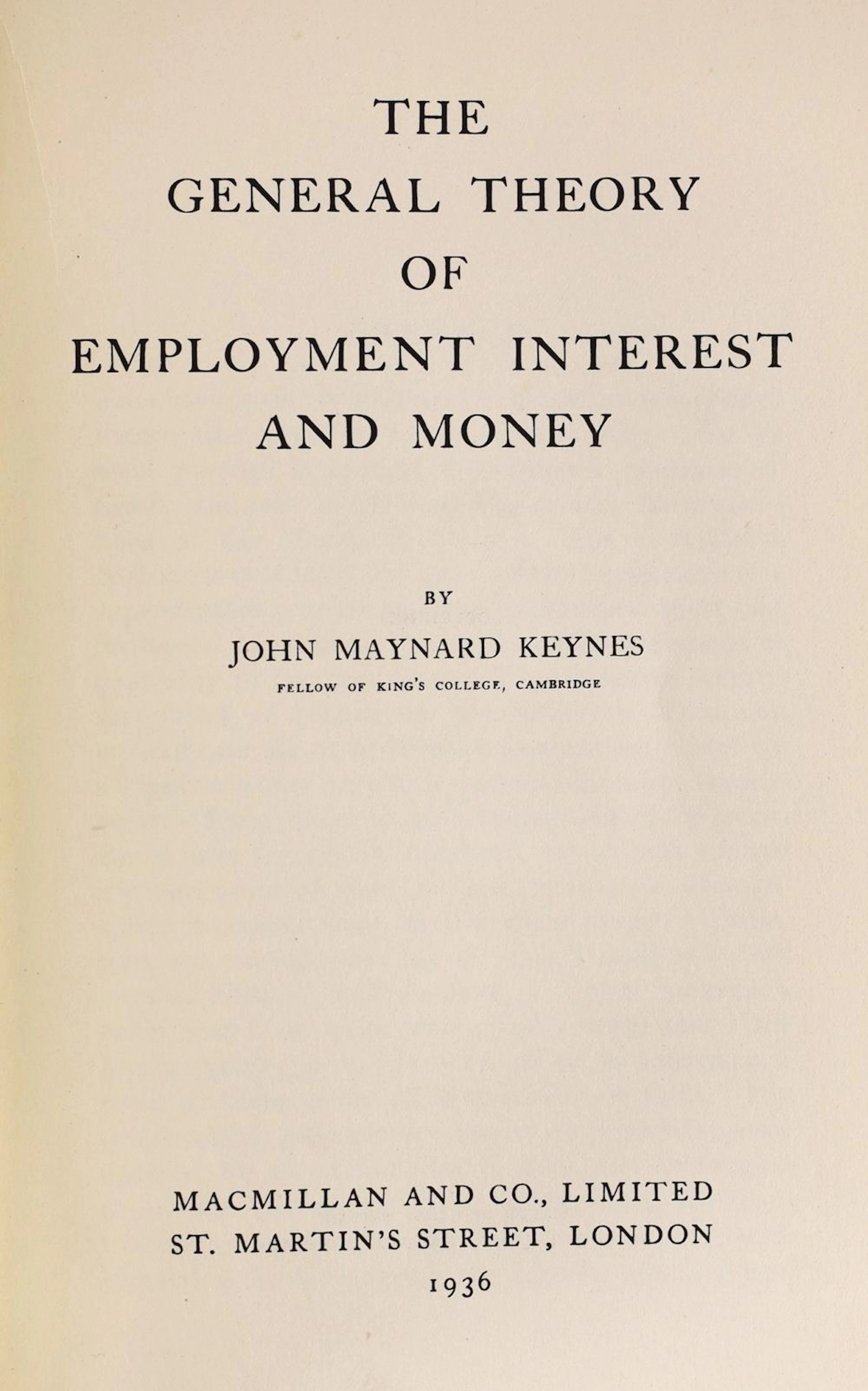 Keynes, John Maynard - The General Theory of Employment Interest and Money