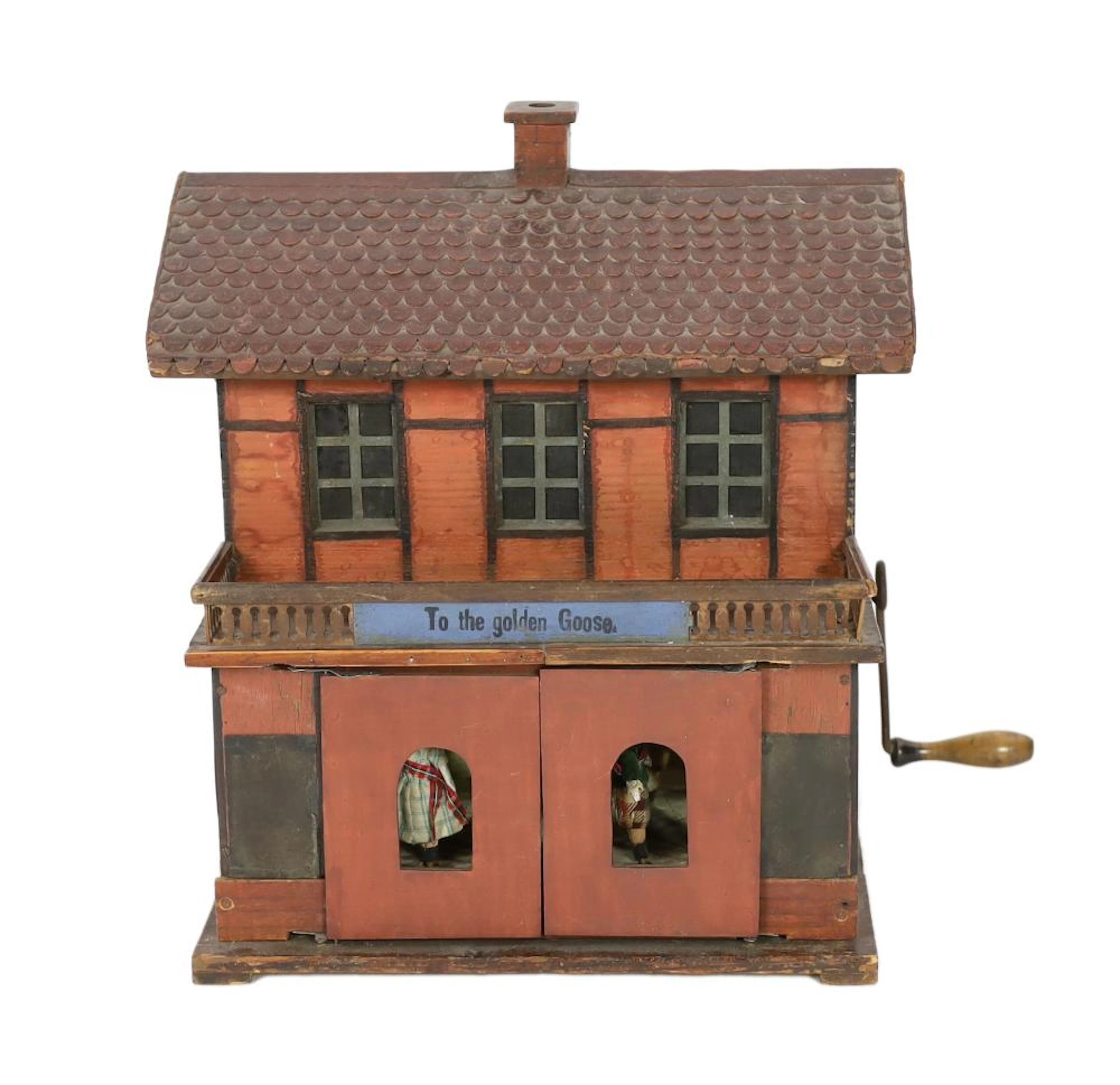 ?To The Golden Goose?: A rare German musical toy modelled...