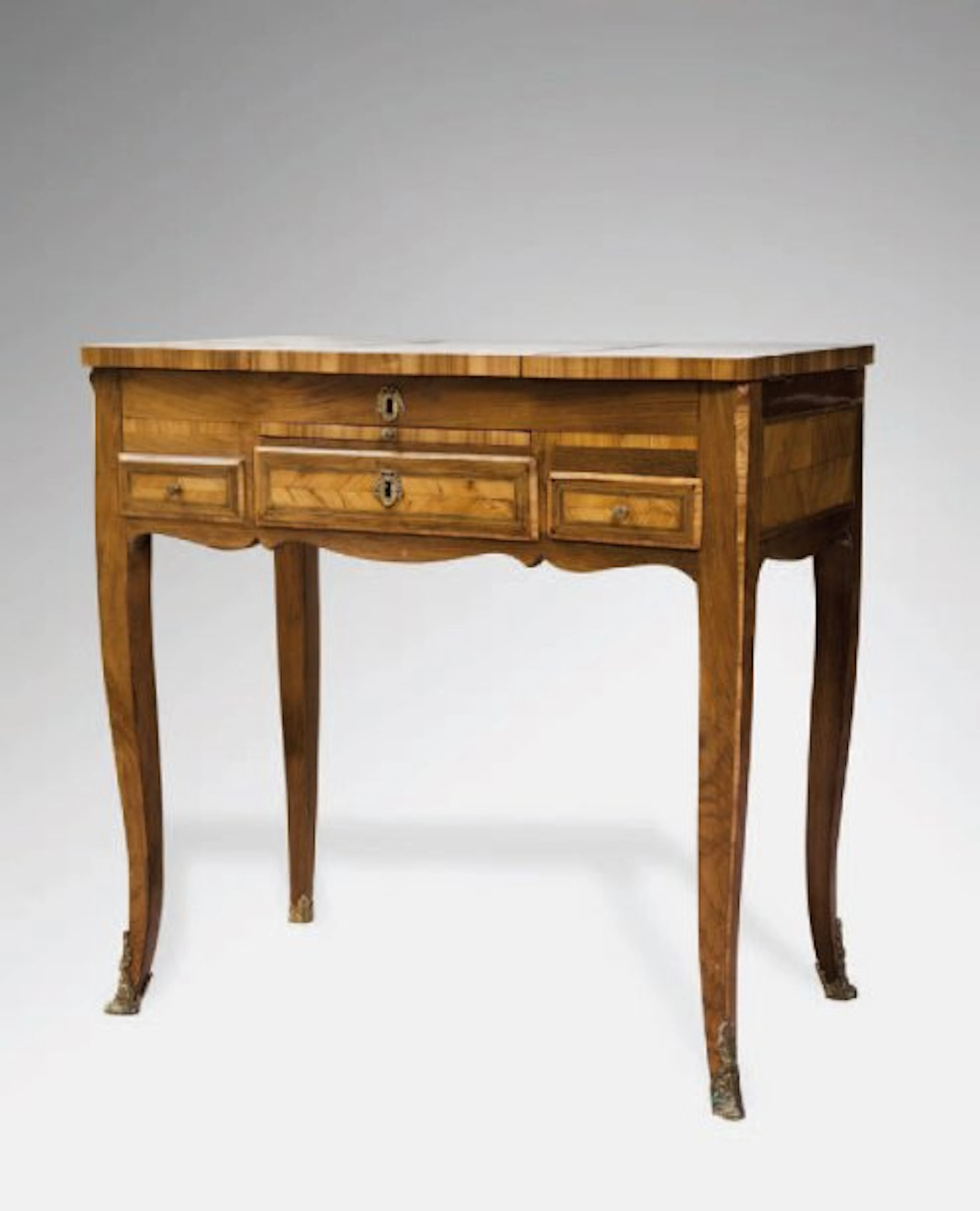 Coiffeuse en placage de bois de rose et palissandre