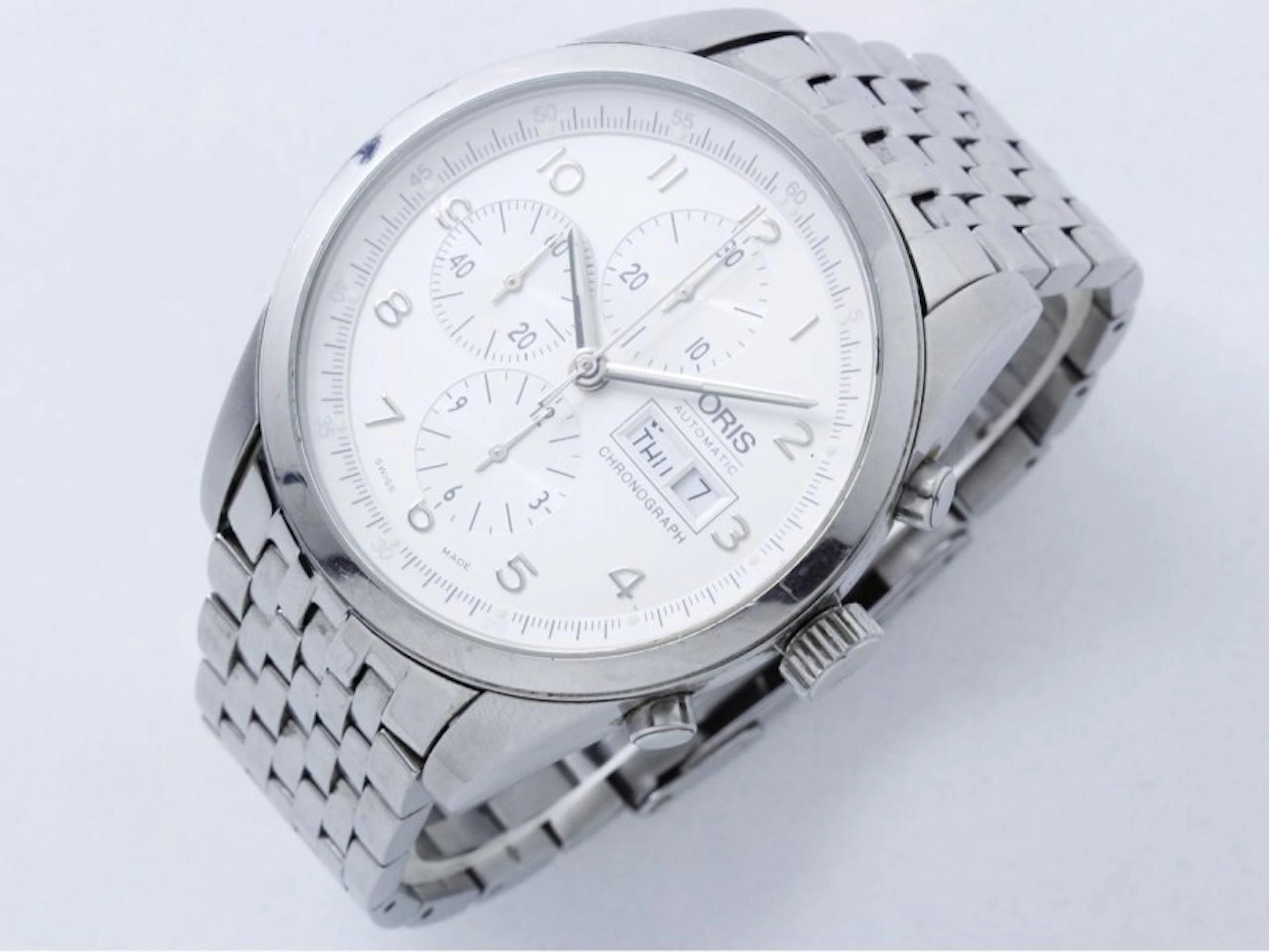 ORIS Montre chronographe en acier