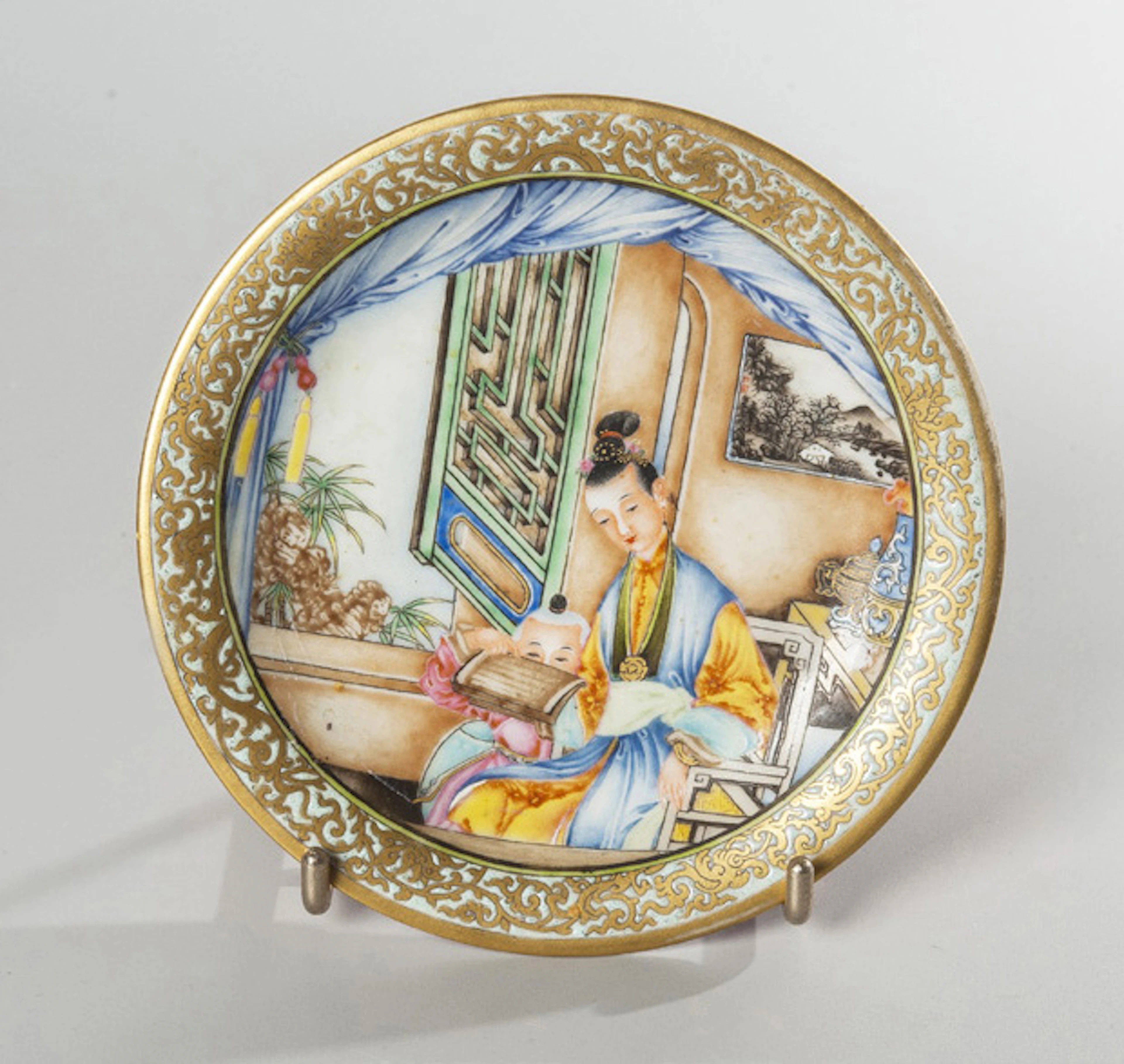 COUPELLE en porcelaine à émaux Falangcai…