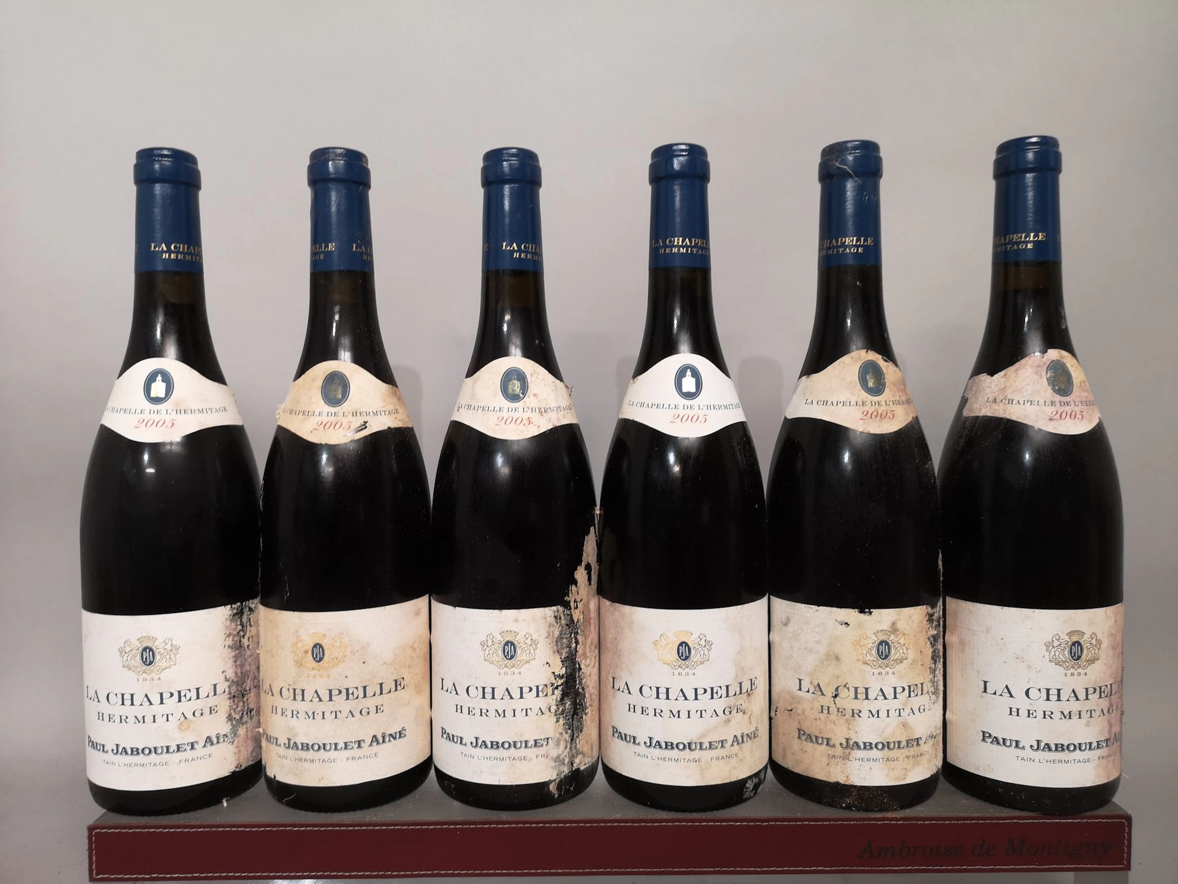 6 bouteilles HERMITAGE ""La Chapelle"" -..