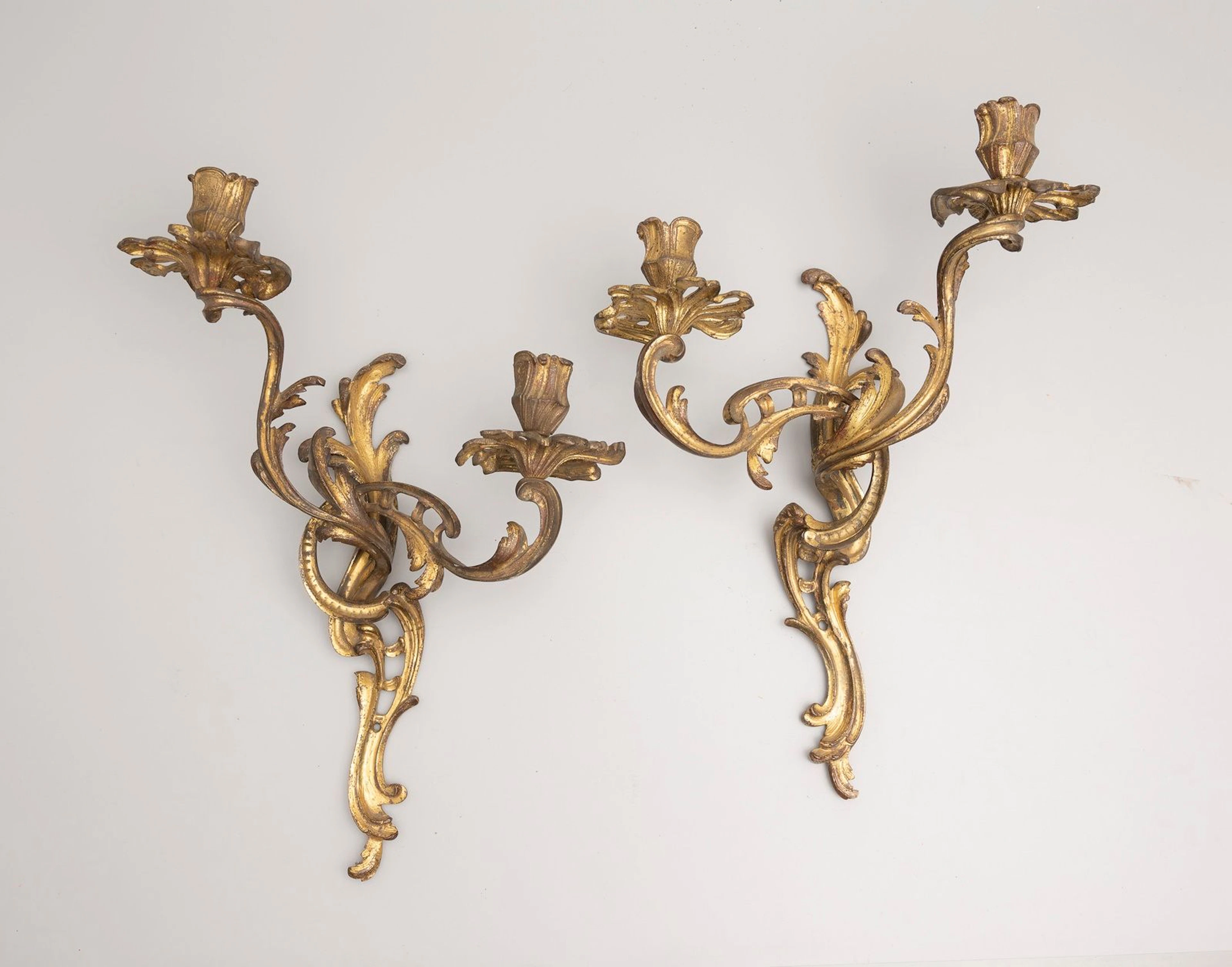 Paire d'appliques. Style Louis XV. - Lot 290 - Paris Enchères - Collin du Bocage