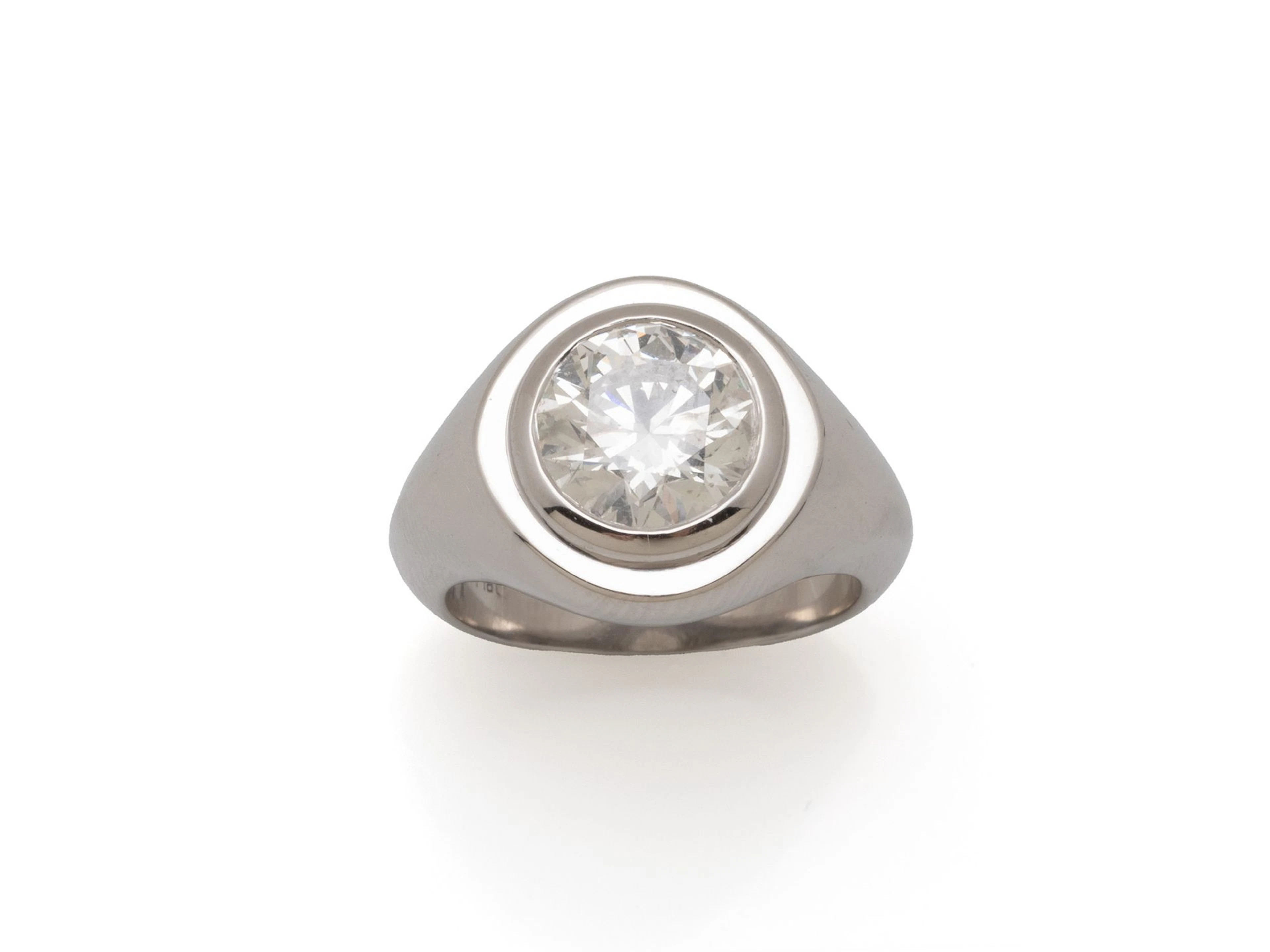 Bague jonc en platine 850 millièmes
