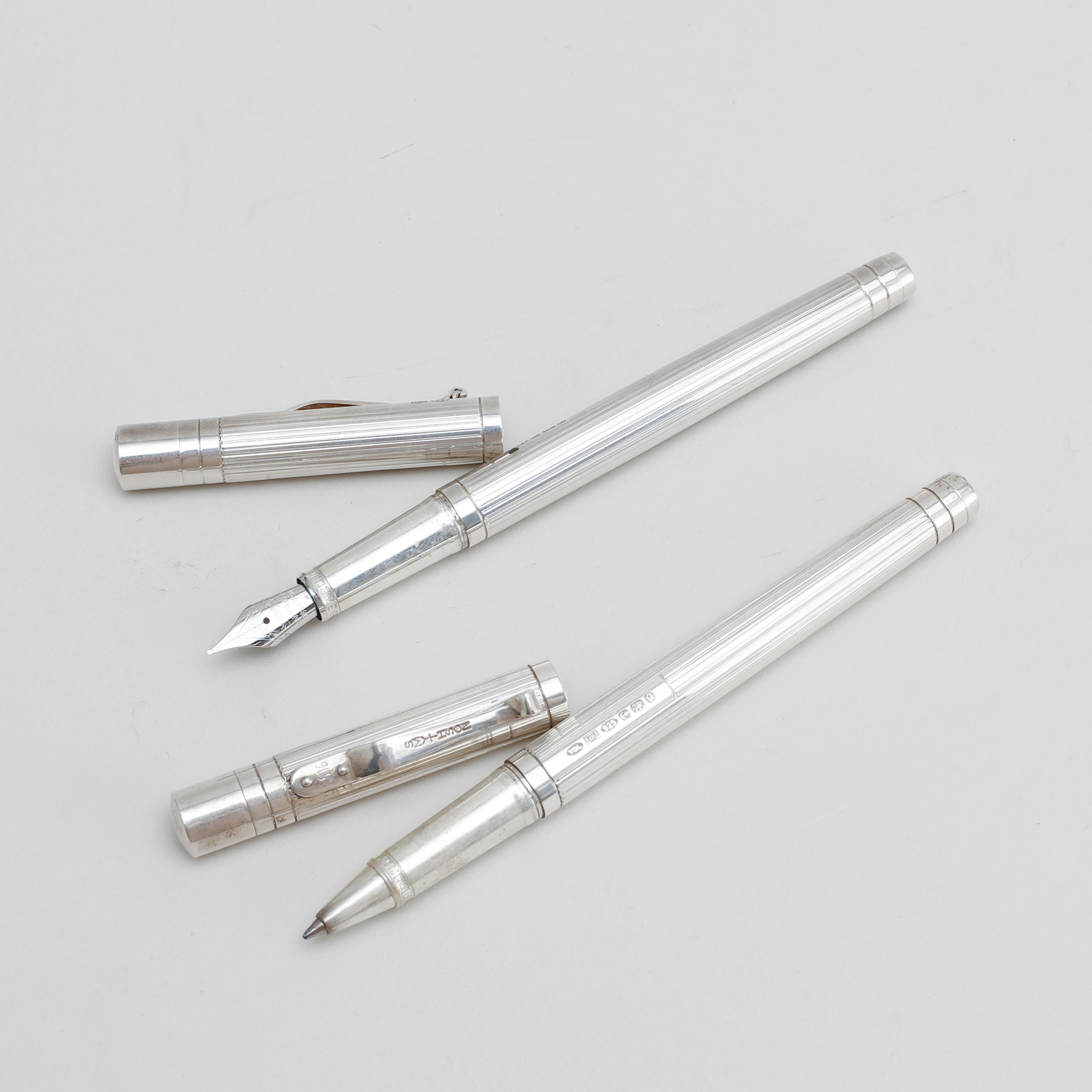 PENNOR, 2 st, silver/18k vitguld, Smythson, England.