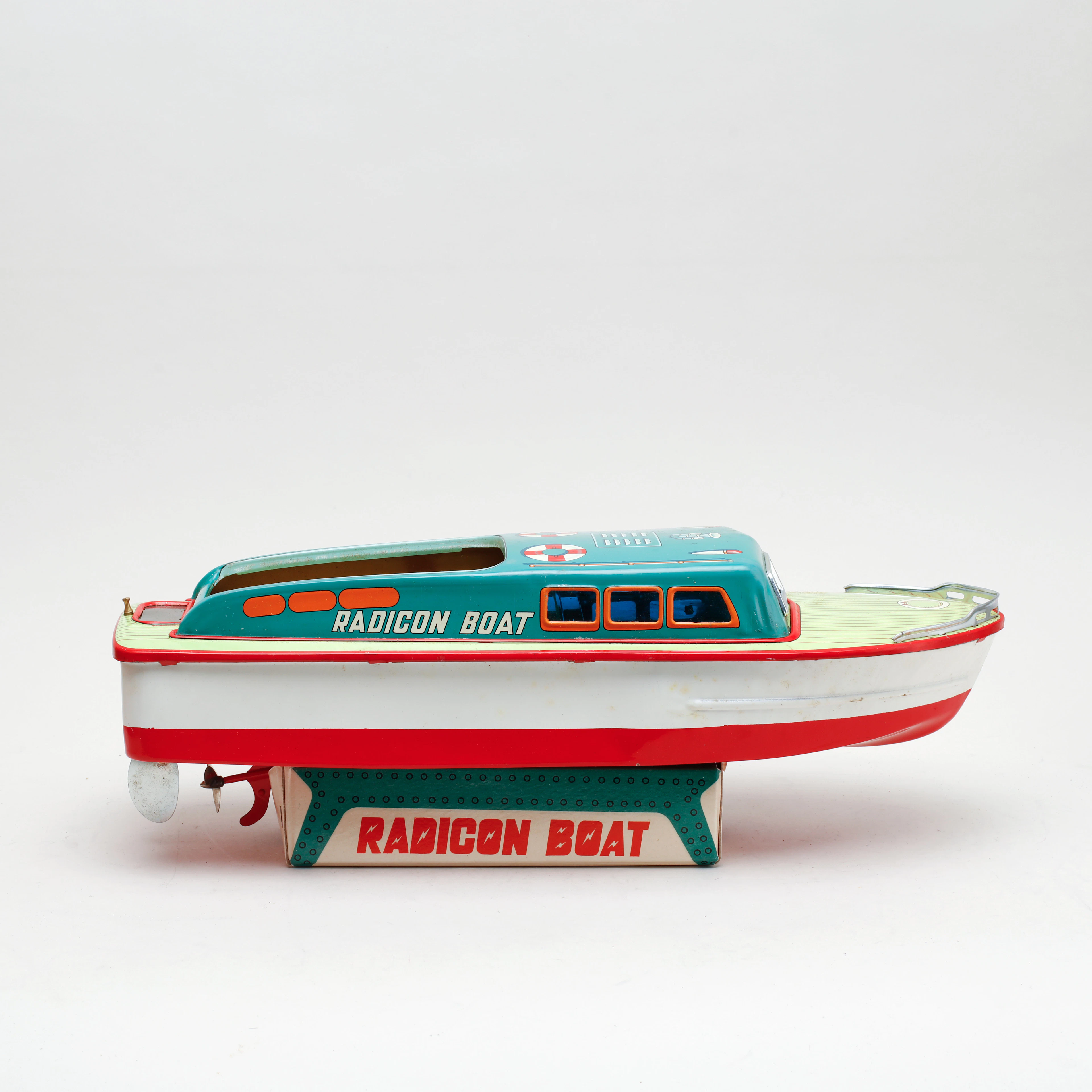 RADIOSTYRD BÅT, "Radicon Boat", Modern Toys, Japan, 1950/60-tal.