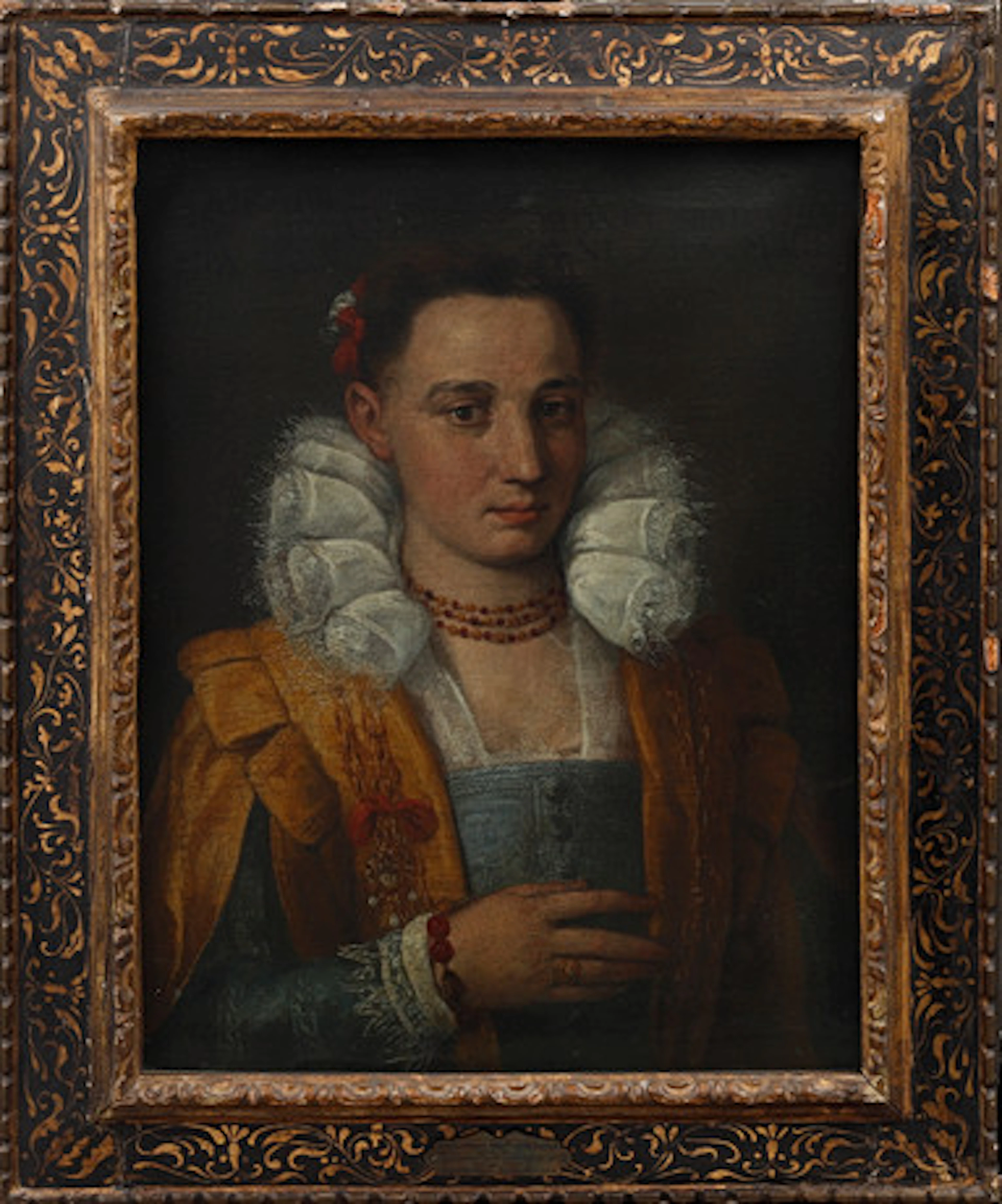 ANGELO BRONZINO. Efter. Porträtt av kvinna…