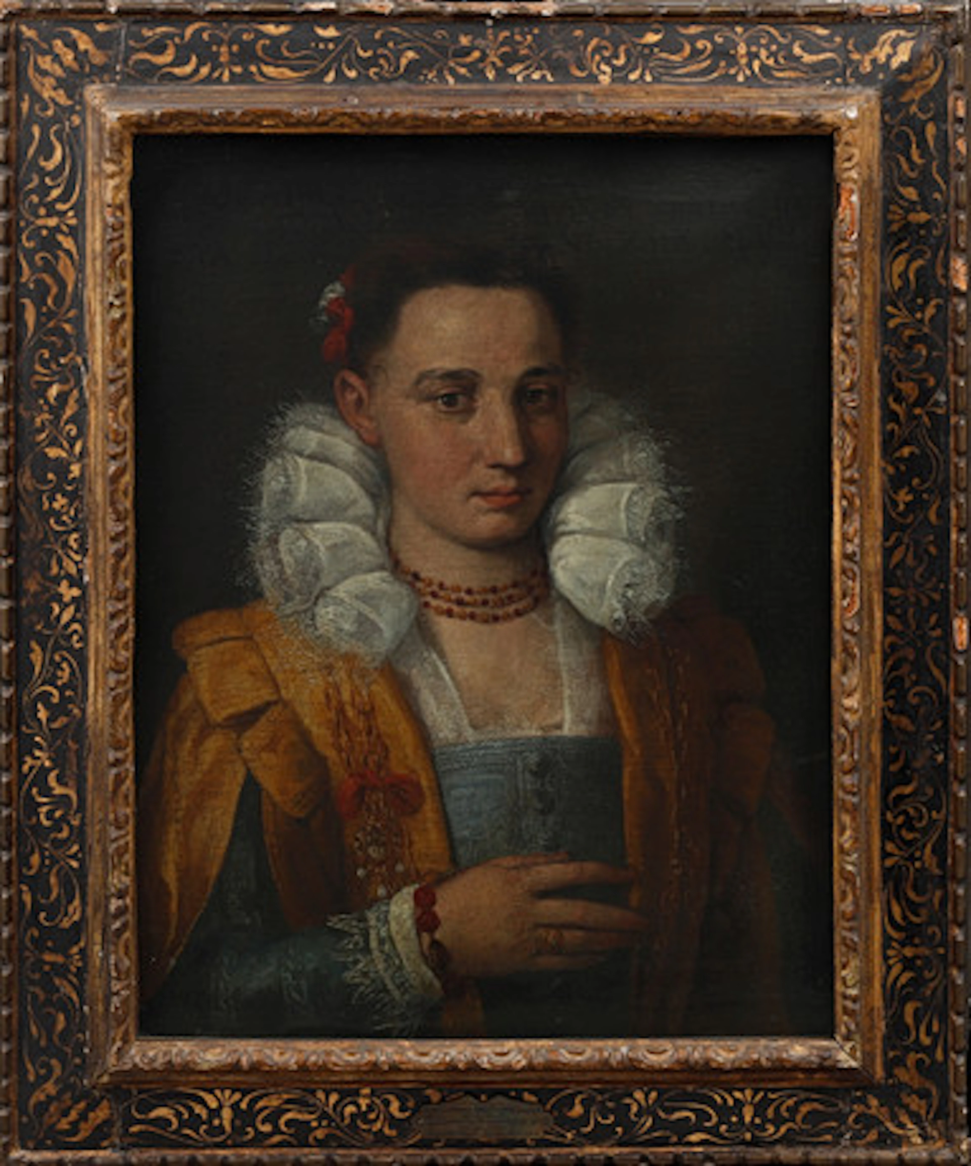 ANGELO BRONZINO. Efter. Porträtt av kvinna…