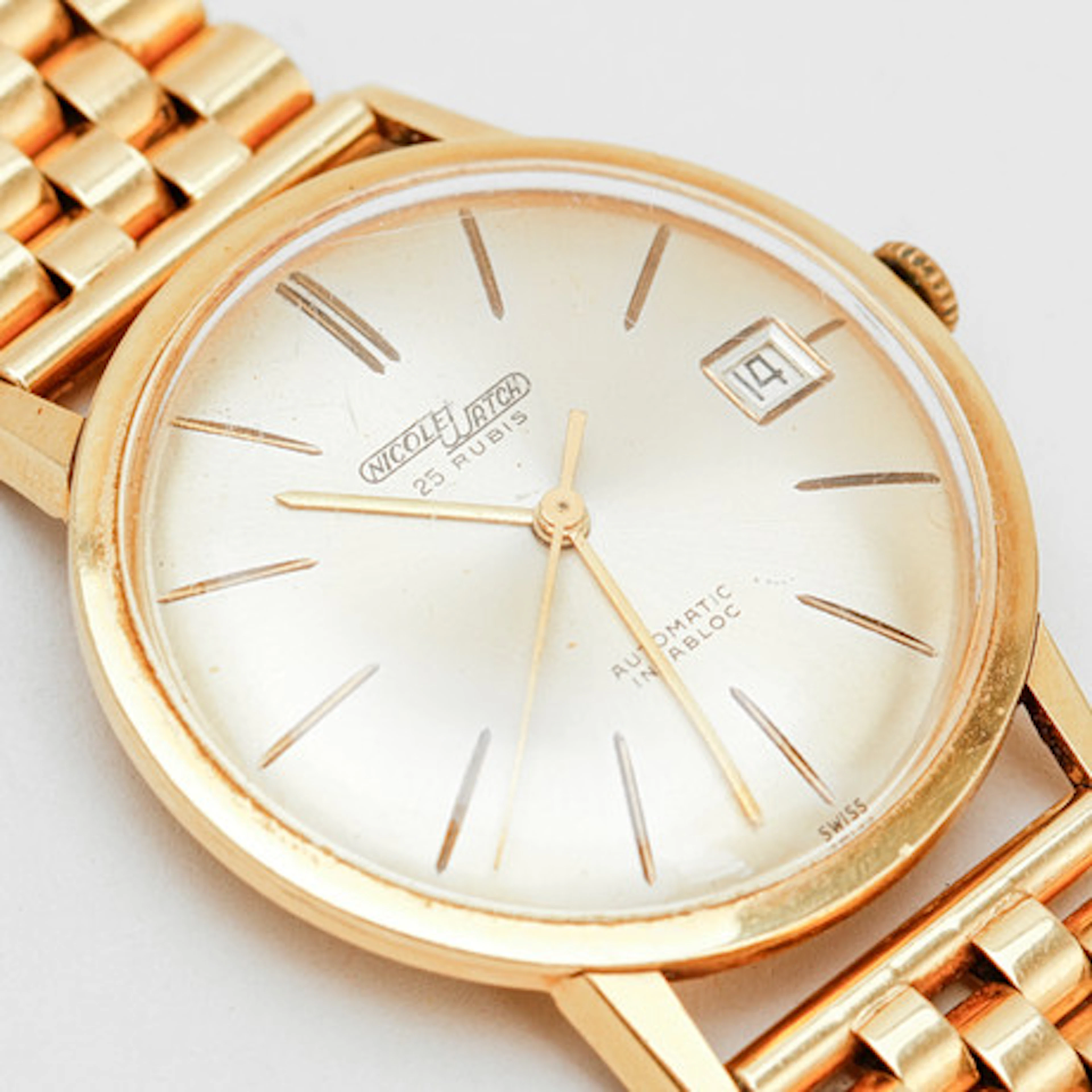 ARMBANDSUR, Nicolet Watch, 18k guld i länk…