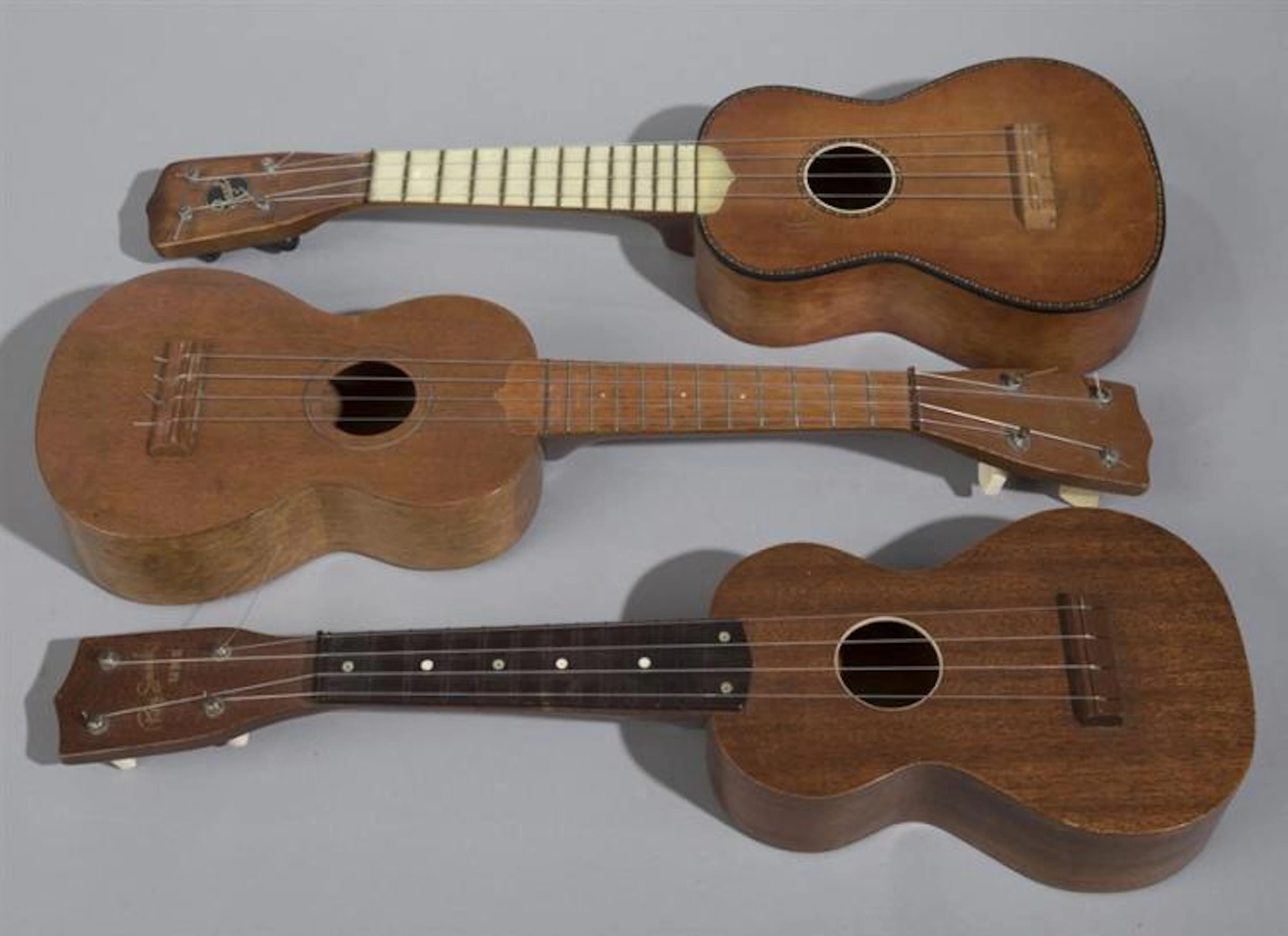 Three Mid-Century American Ukeleles