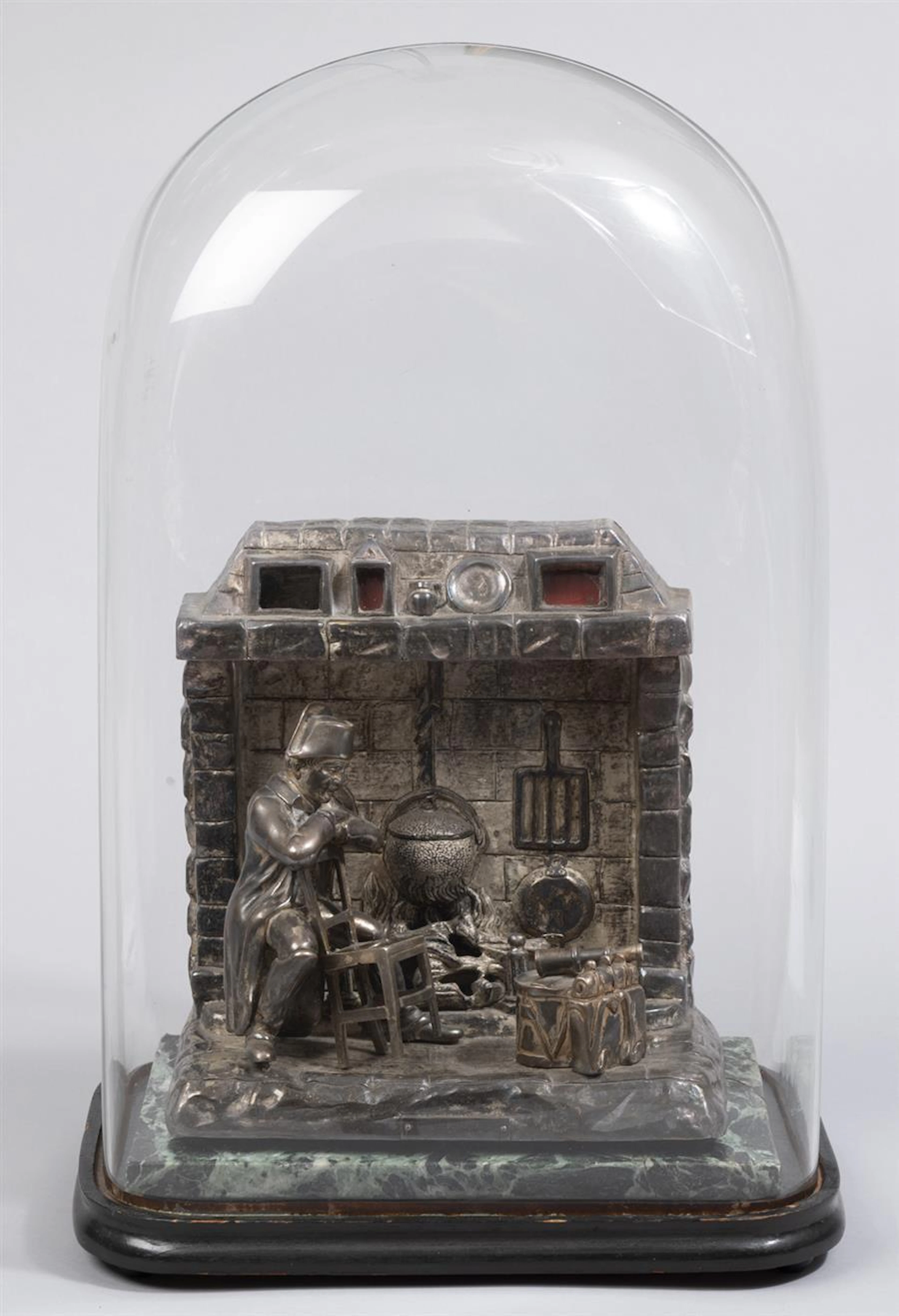 Par Vernet "Veille De Bataille"19th Century Silvered Bronze