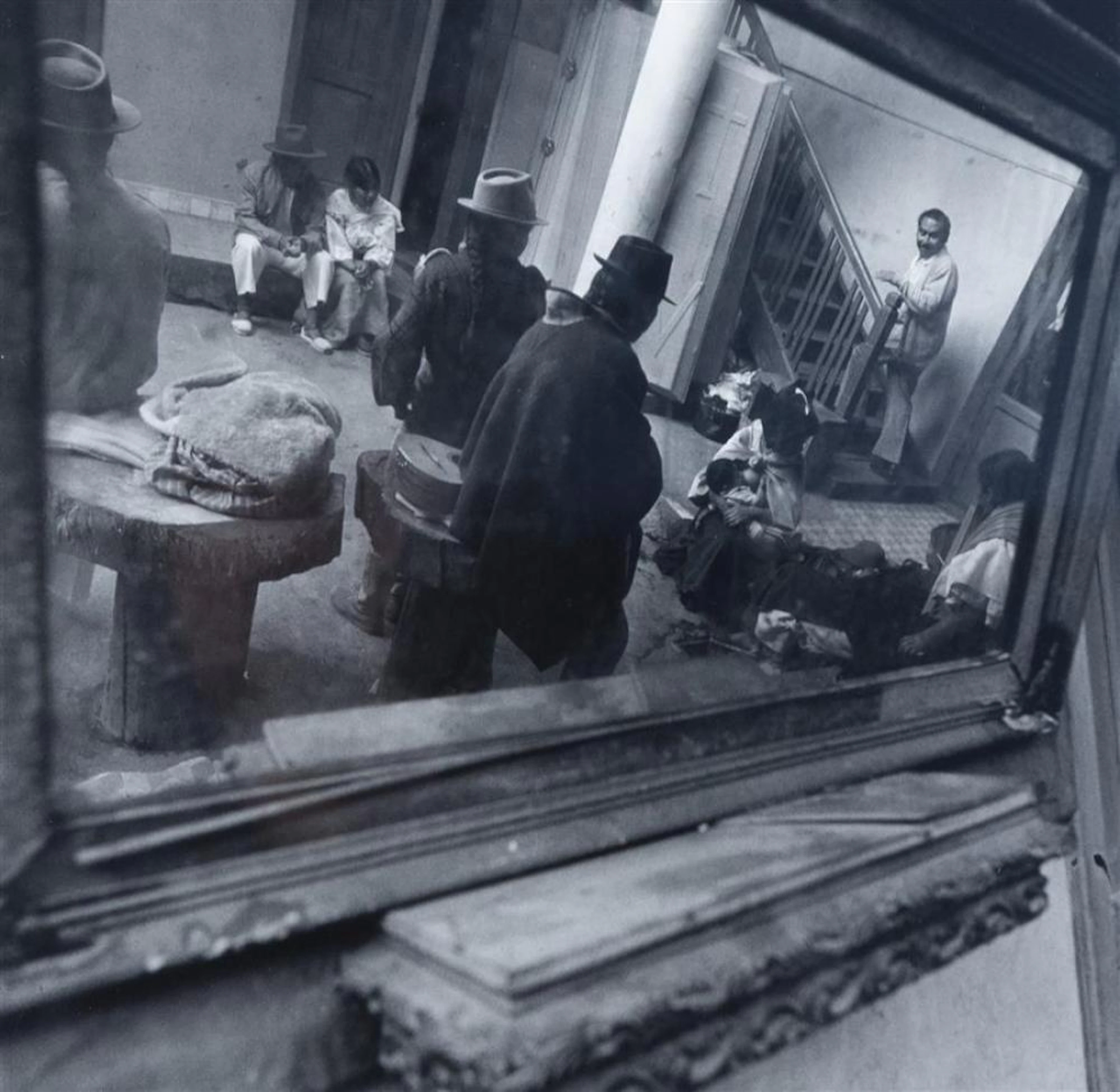 Mario Algaze, American/ Cuban (b. 1947), Espejo Barroco, Otavalo, Ecuador, 1988, gelatin silver print, 9 1/2 x 9 1/2 inches (sight)