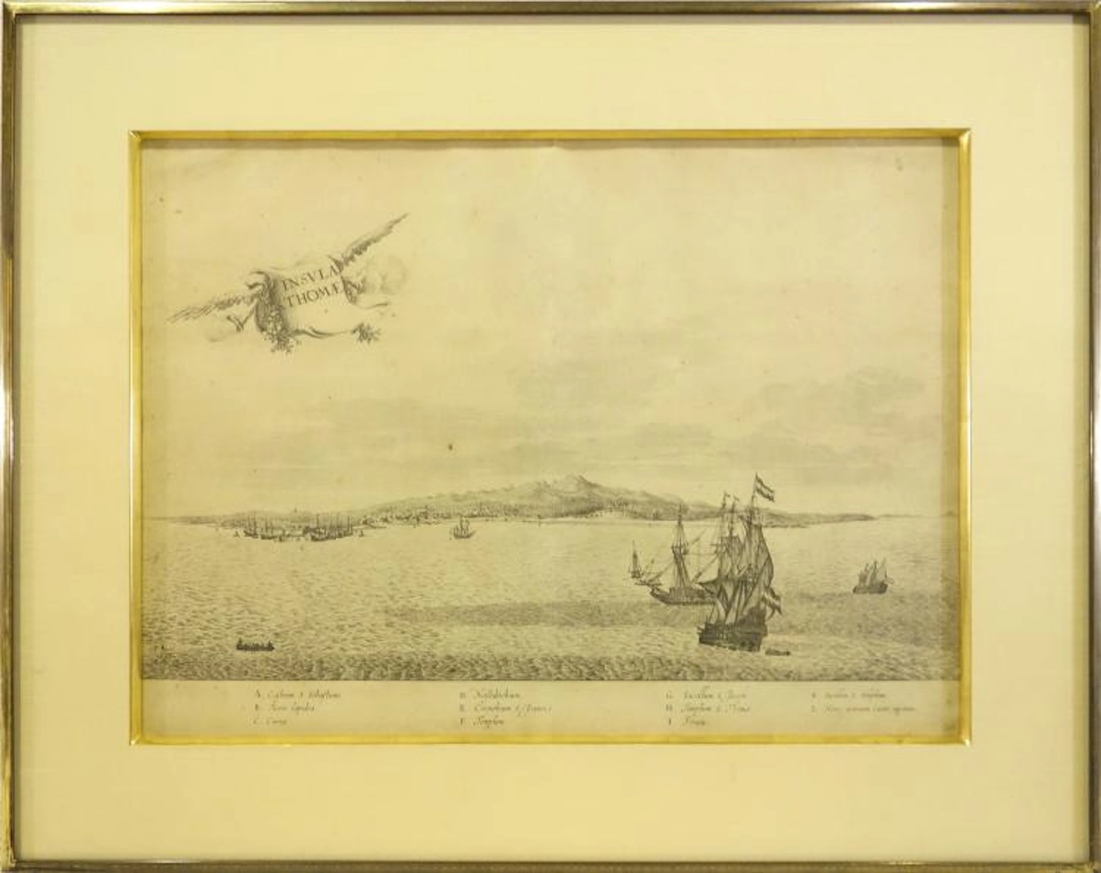 Frans Jansz Post, engraving St. Thomas Island