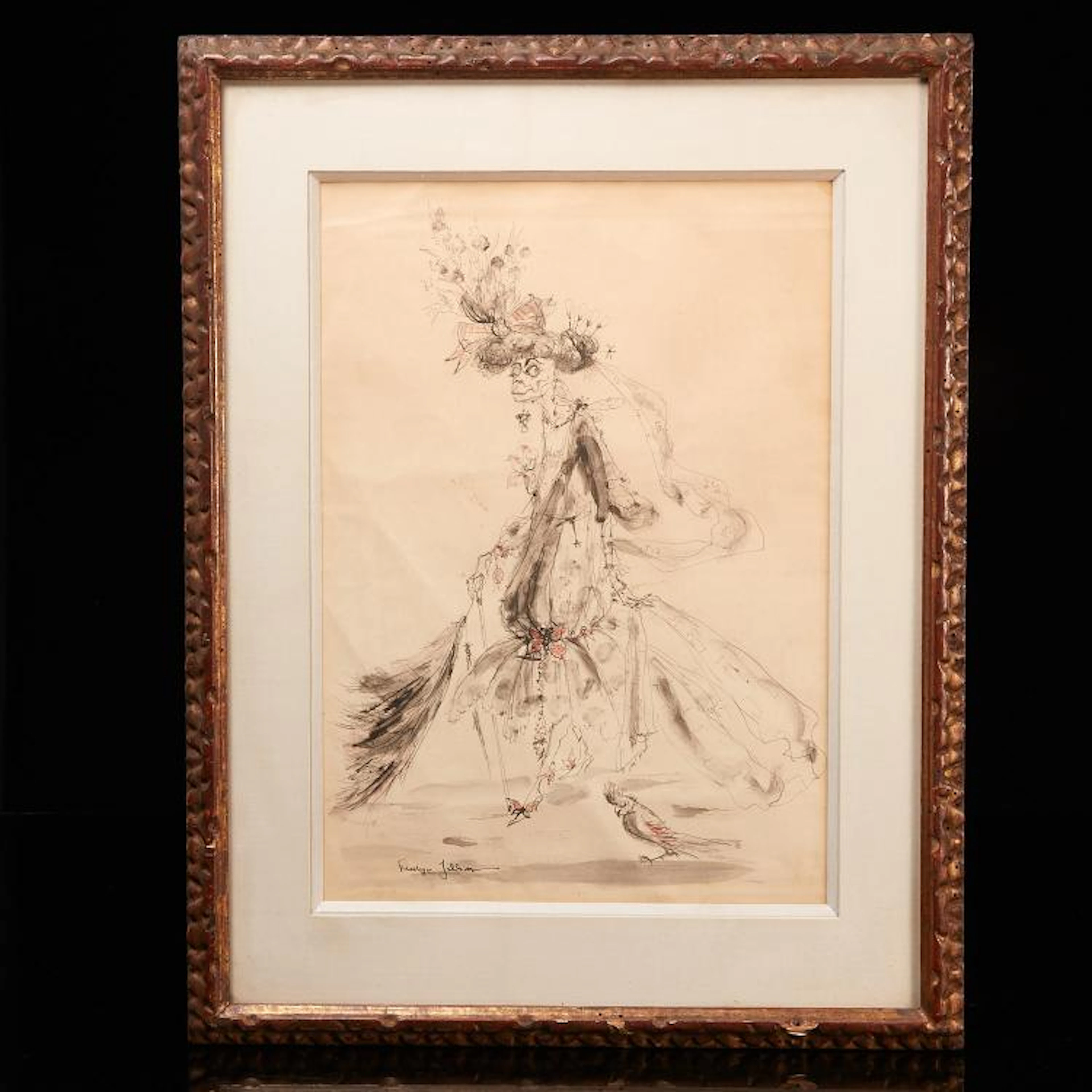 Philippe Jullian, drawing