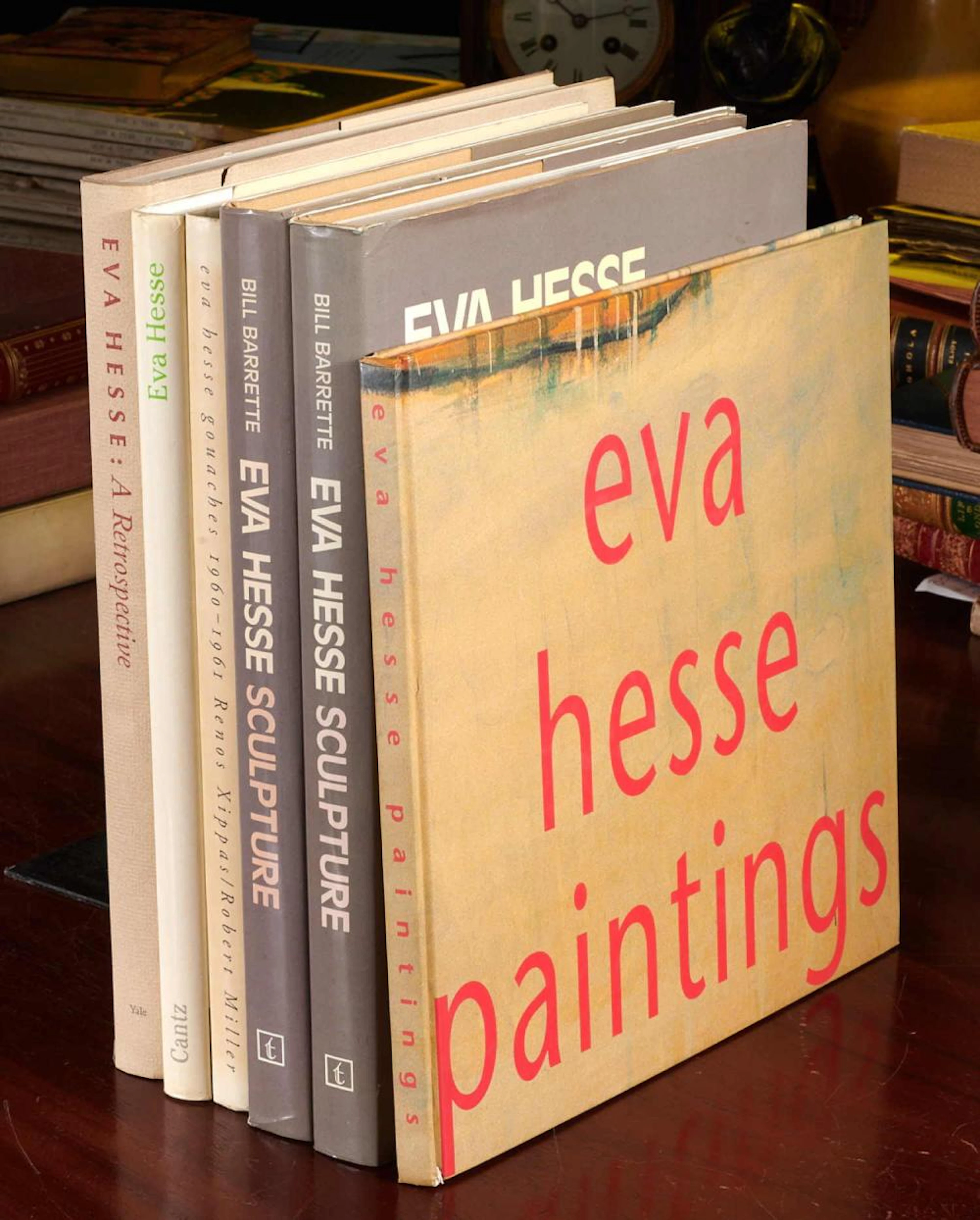 (6) Vols Eva Hesse books and catalogs