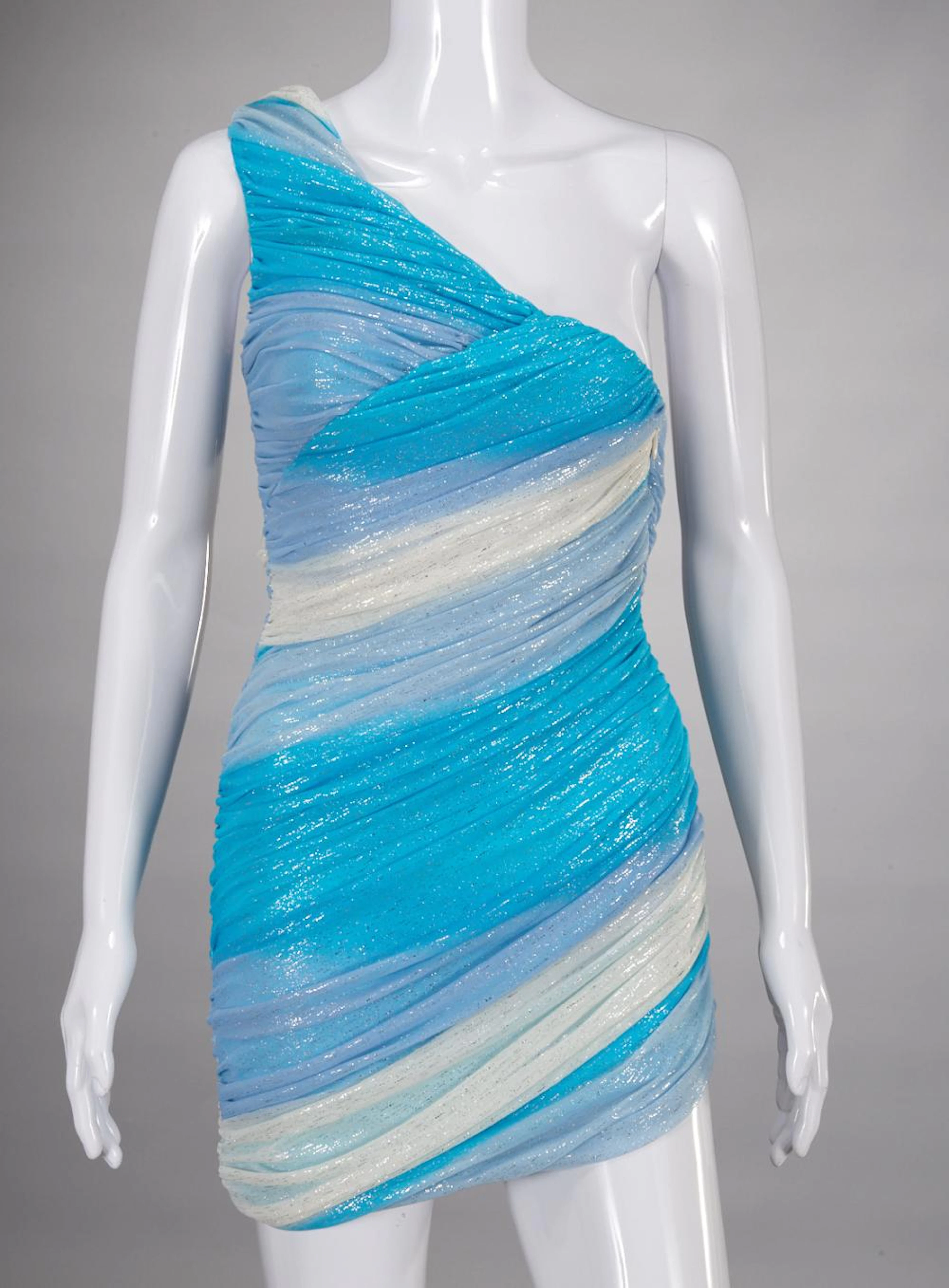 Halston Heritage one shoulder cocktail dress