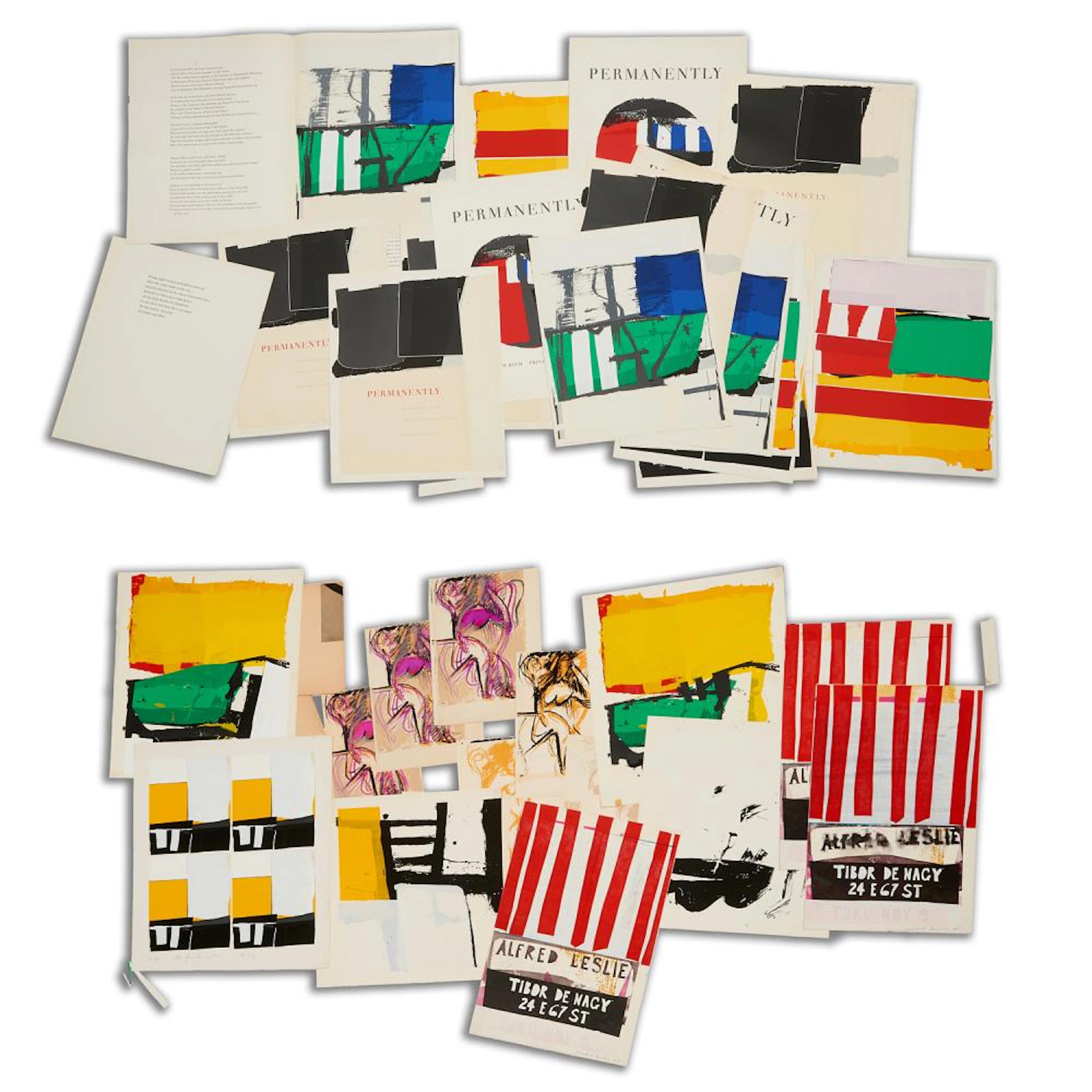 Alfred Leslie, portfolio of signed prints, 1961