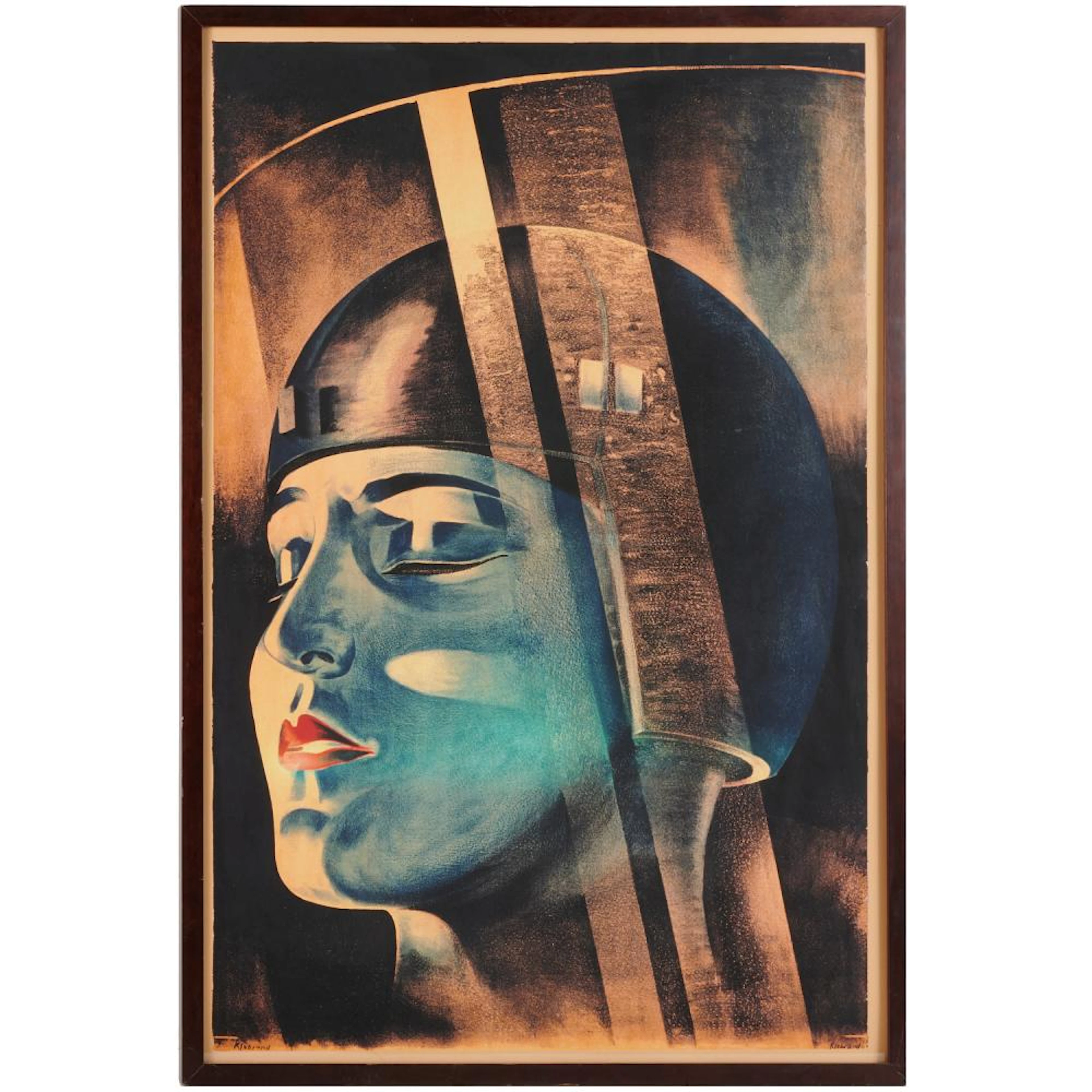 Klebrand, vintage Metropolis movie poster