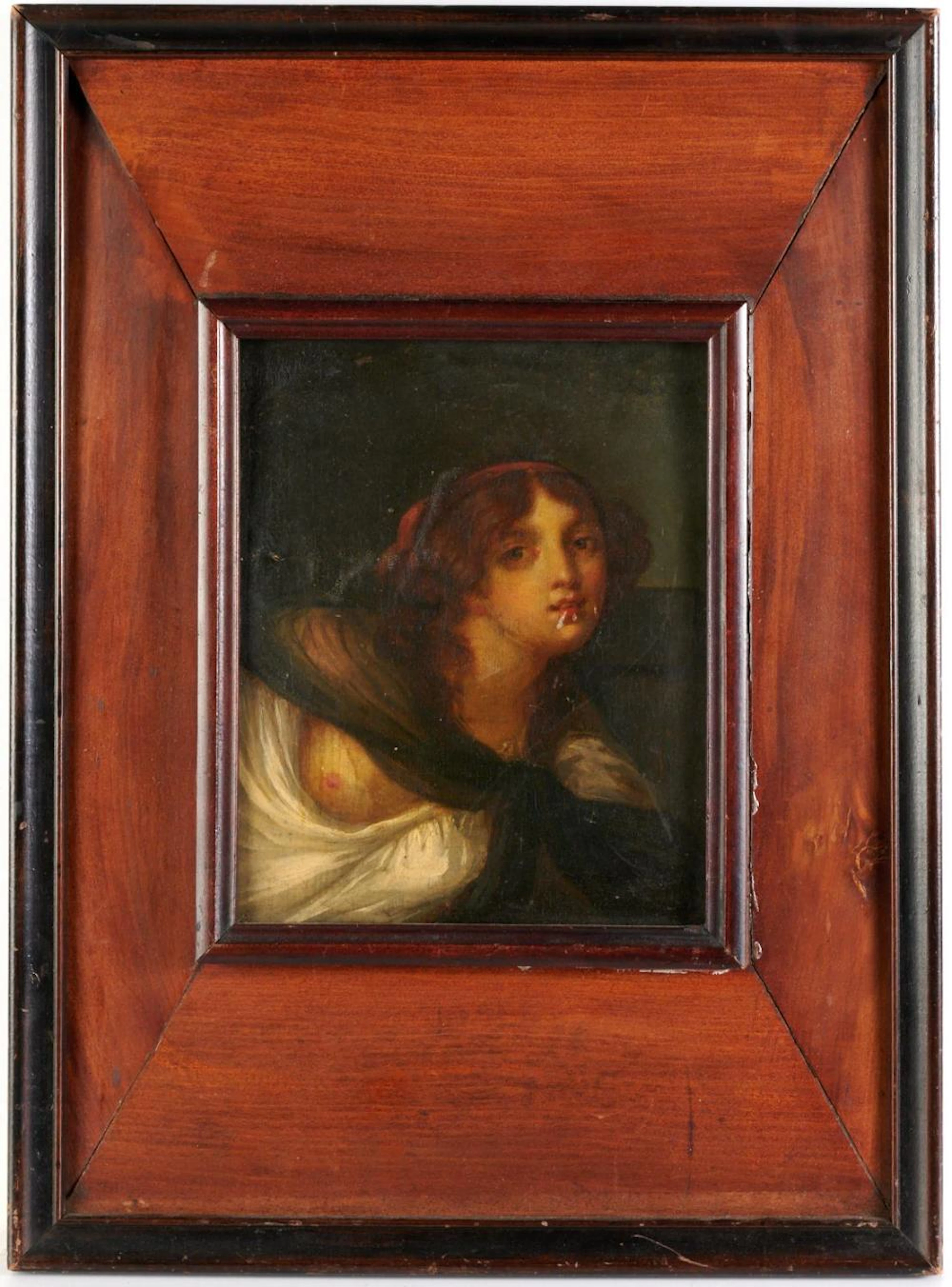Old Master School, erotic female portrait