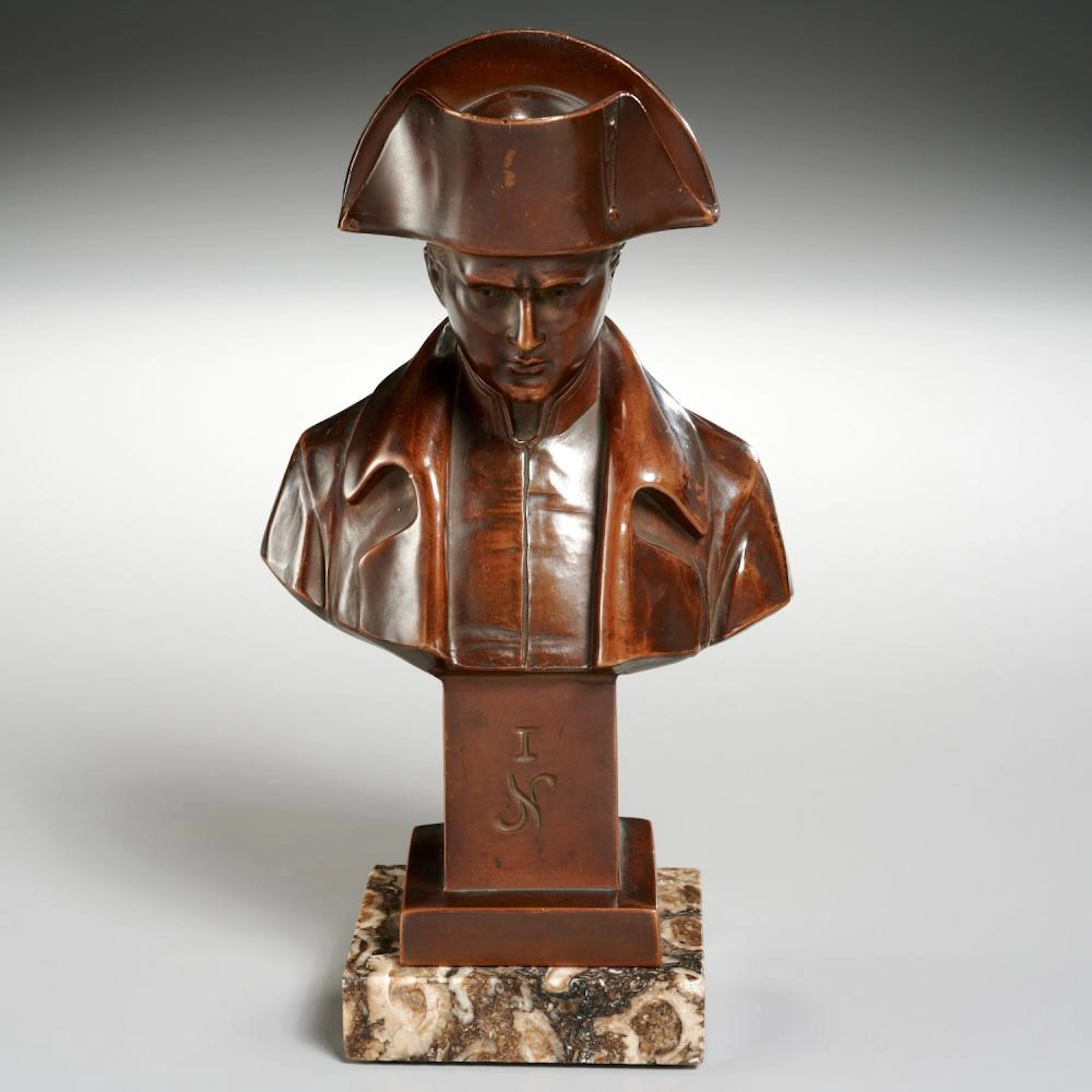 French School, bronze bust of Emperor Napoleon I