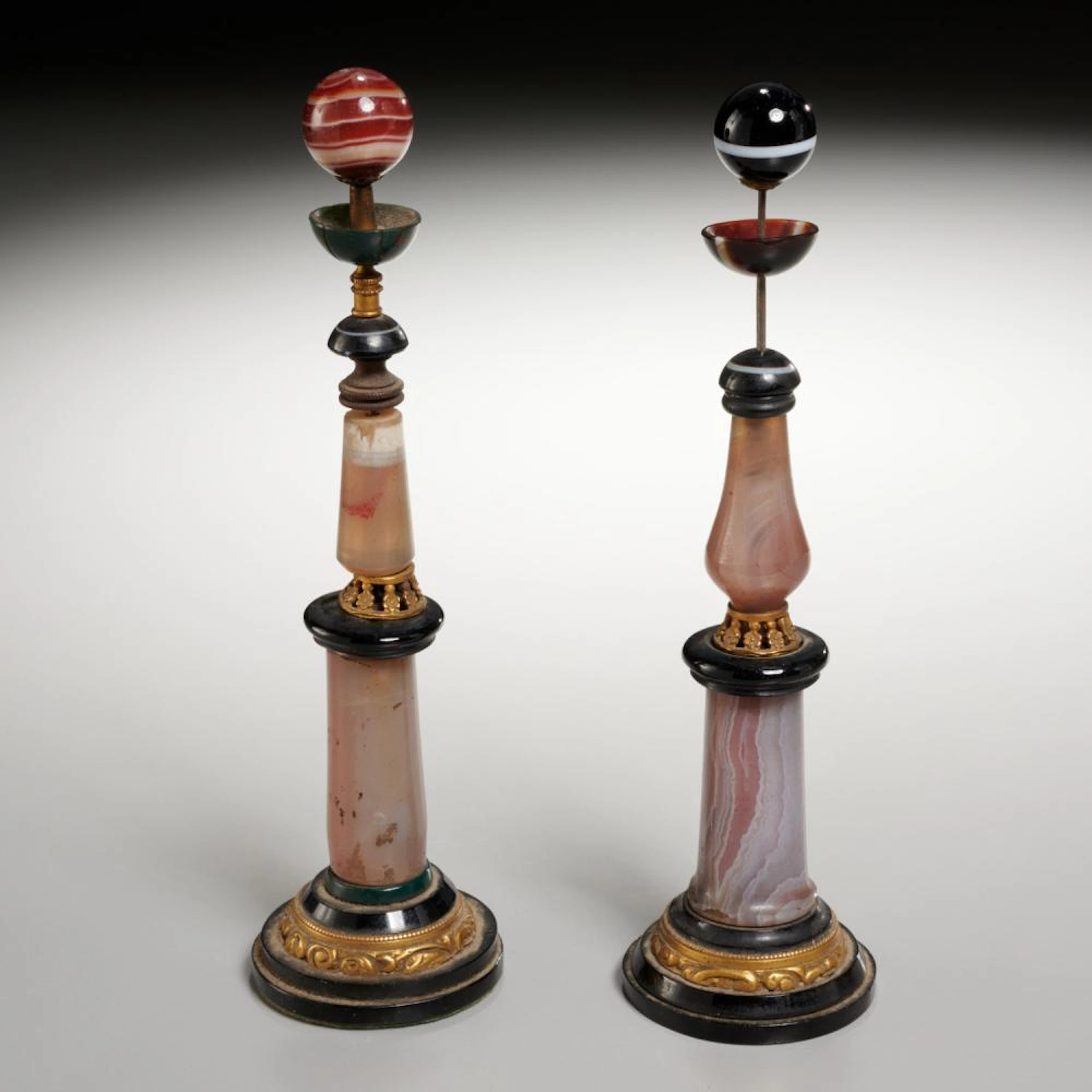 Russian Neoclassical style hardstone ornaments