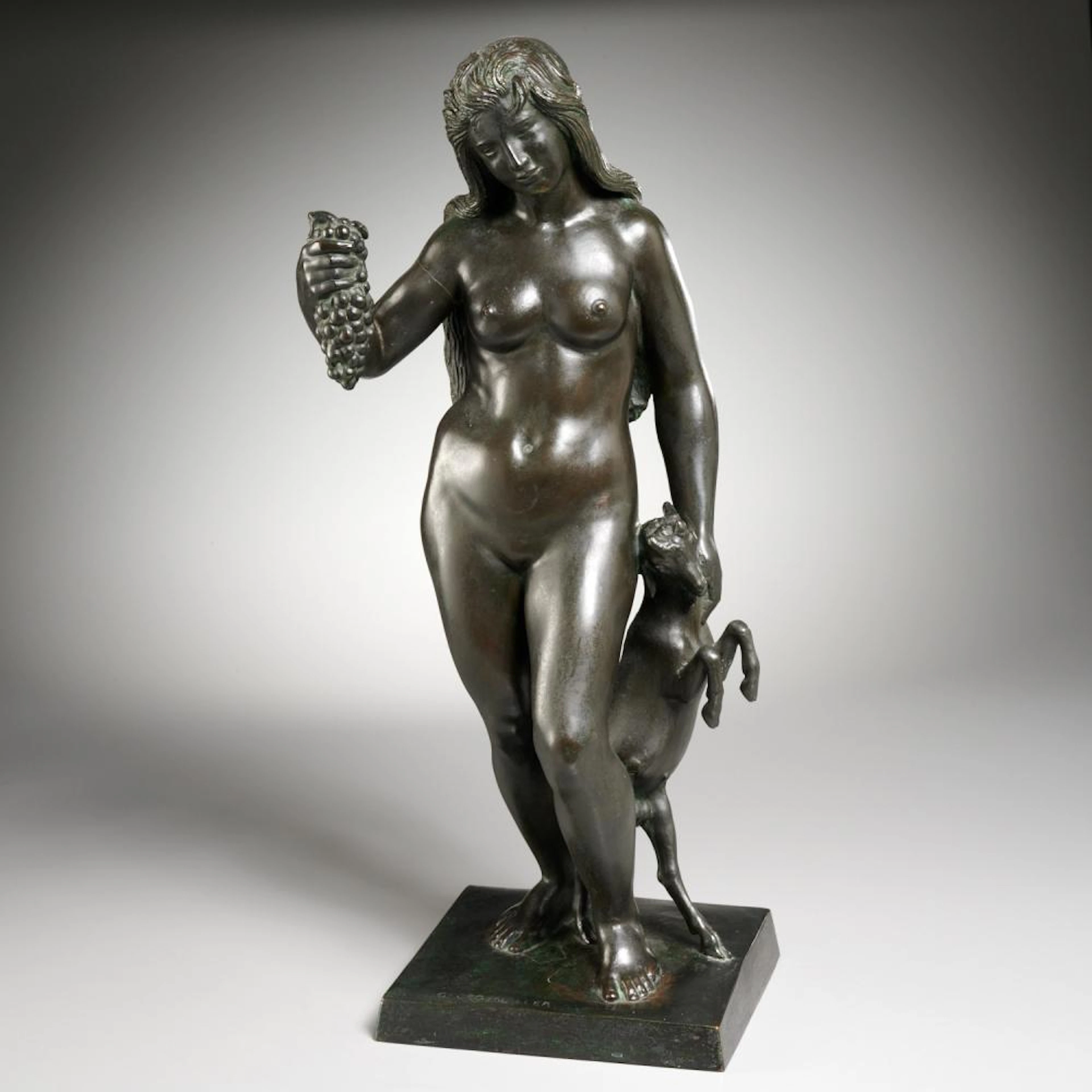 Georg Mueller, bronze nude, c. 1900