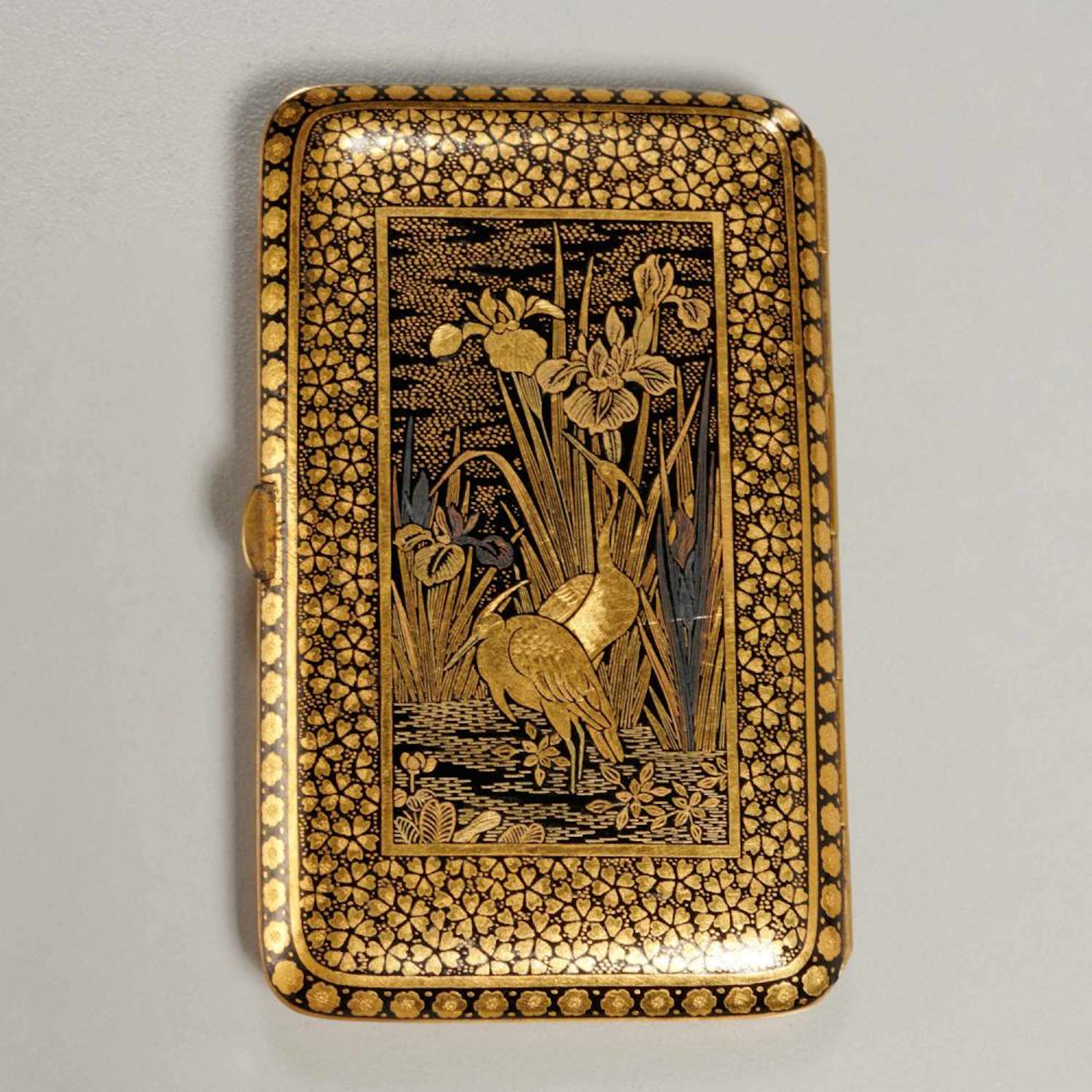 Signed Japanese Komai cigarette case