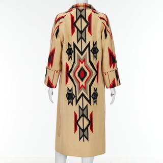 Hand woven New Mexico blanket coat