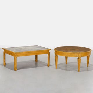 (2) Decorator coffee tables, incl. Baker