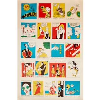 Tiger Morse "A La Carte" boutique poster, 1960s