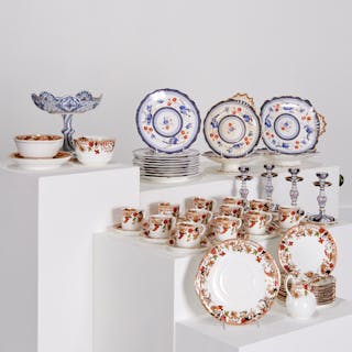Porcelain dessert sets & tableware incl Imari